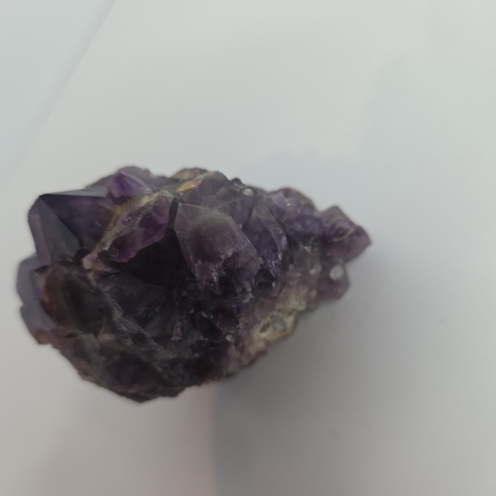 Natural Purple Crystal Cluster Specimen Amethyst Mineral Collectible 9.8 Ounces