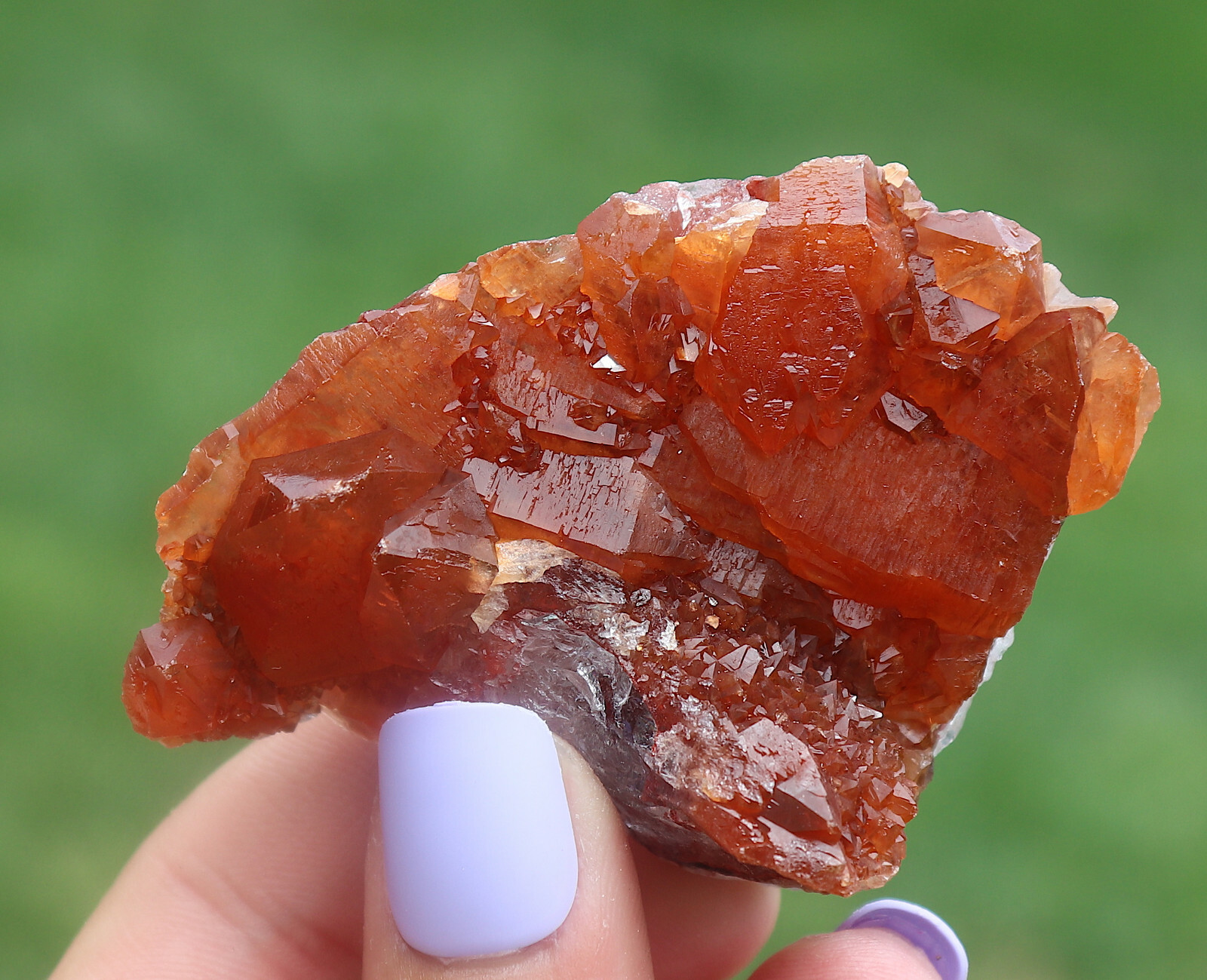 Red Quartz Ferruginous Quartz Crystal Cluster From Morocco 7.0 Cm’s