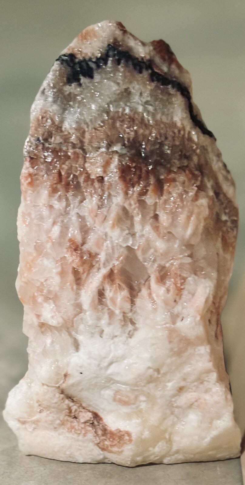 20 Pounds Multi Colored Calcite. 12 Inches Tall 9 Inches Wide 3 1/2 Inches Thick