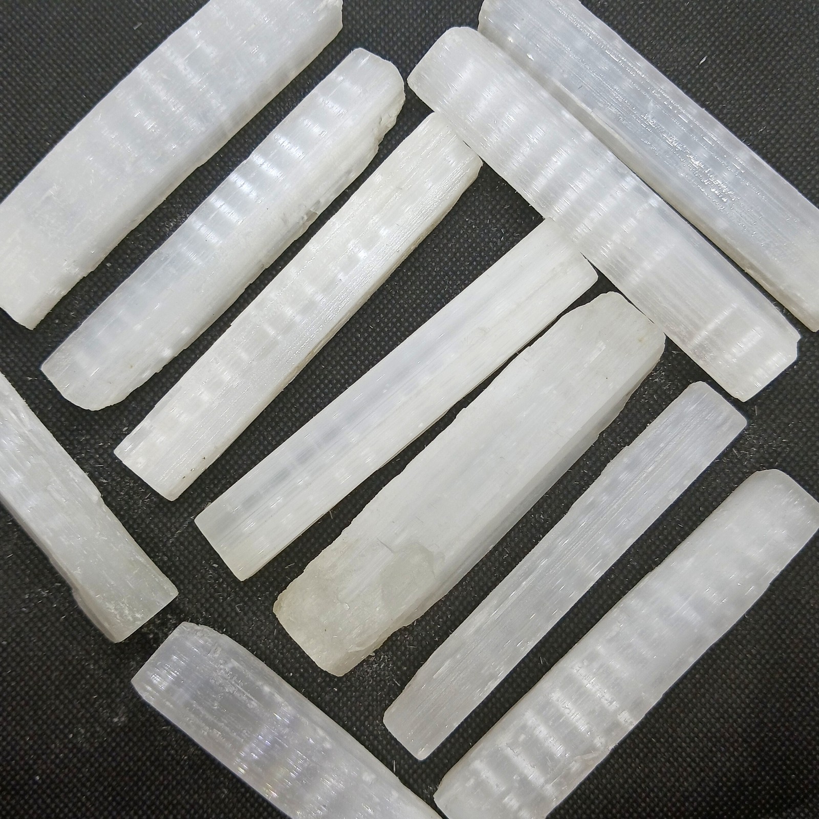 Selenite sticks 1/2 lbs or single stone raw selenite crystal cleansing