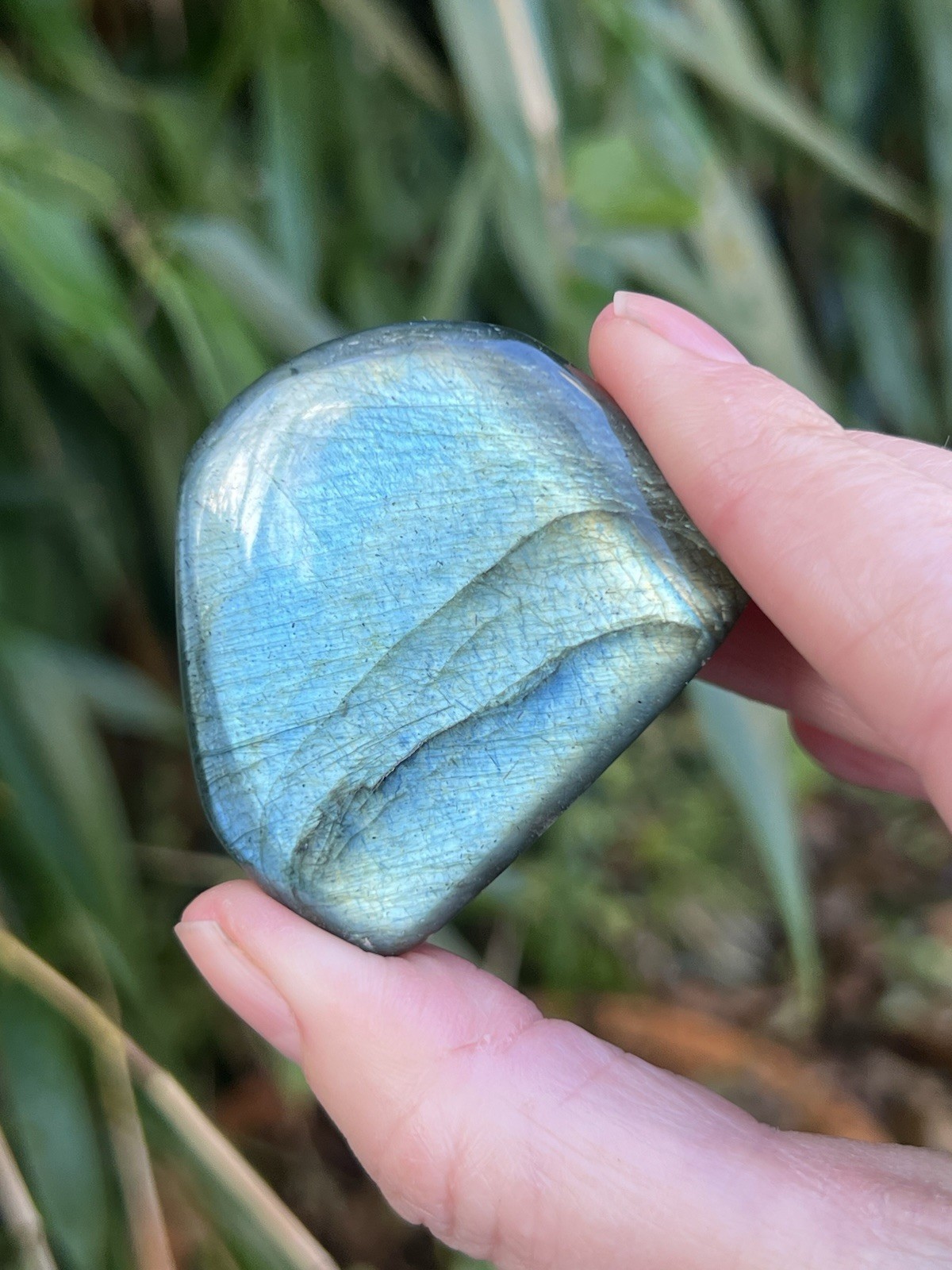Deep Blue Labradorite Freeform Iridescent Crystal AAA+ 13