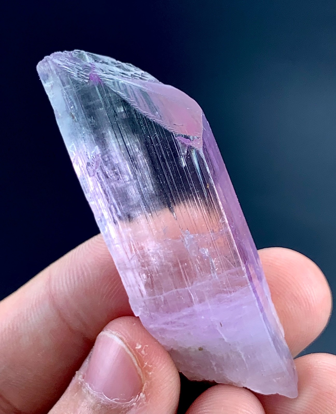 91 Carat Natural kunzite Crystal Specimen From Afghanistan