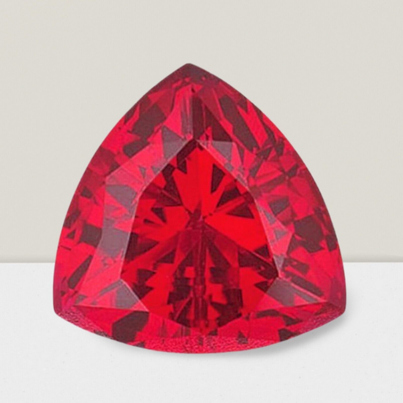 Ruby Trillion Cut Gemstone 0.60 Cts – 6 mm AAA+ Loose Gem