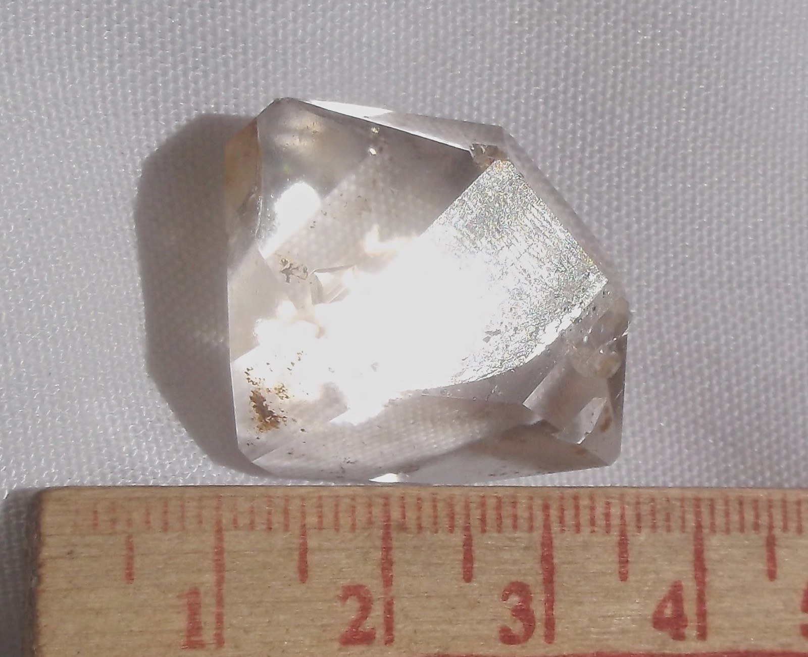 HERKIMER AUTHENTIC DOUBLE TERMINATION BIG JEWEL 70 CARATS or 14 GRAMS NEW YORK