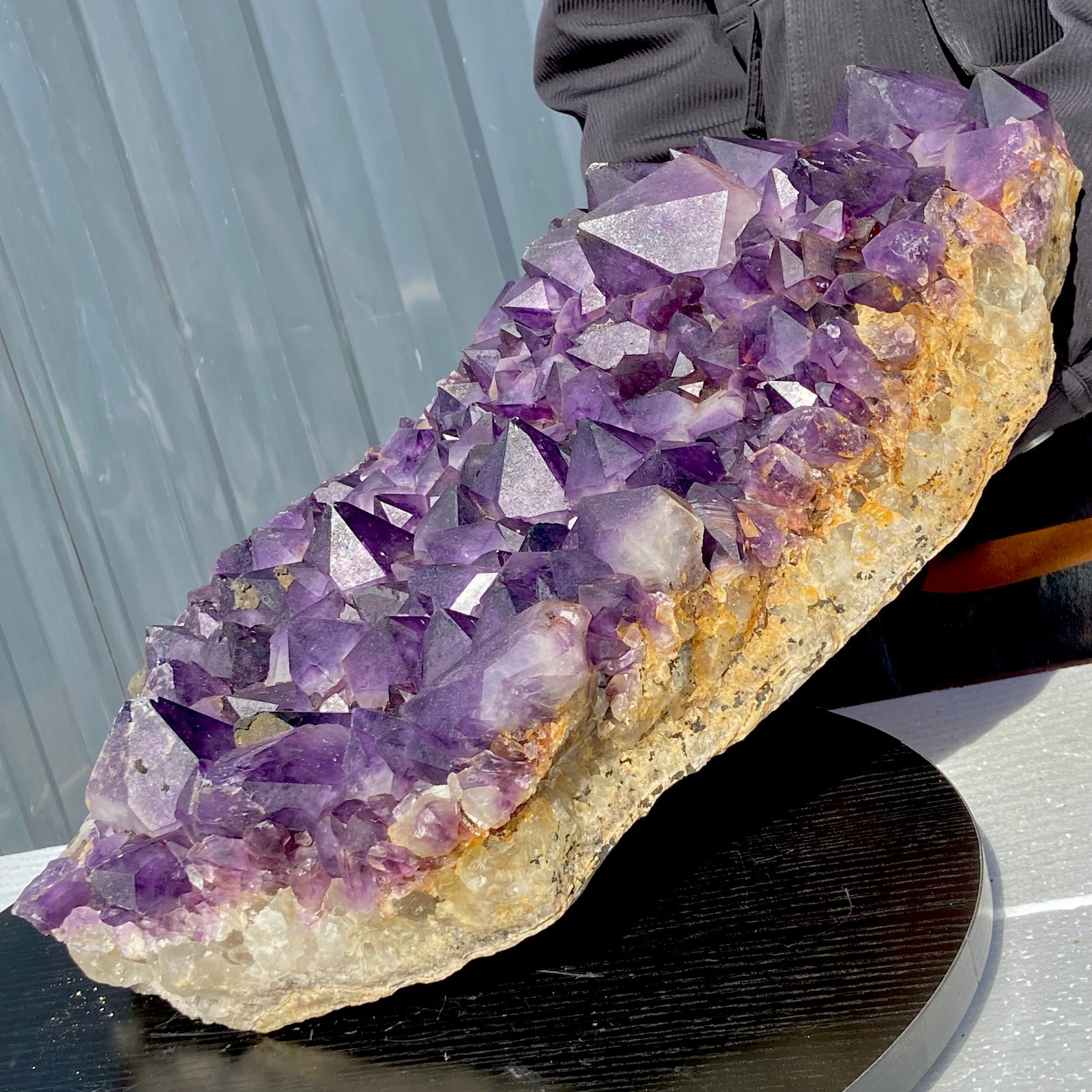 42.54LB Natural amethyst Cluster Quartz Crystal backbone mineral Specimen Healin