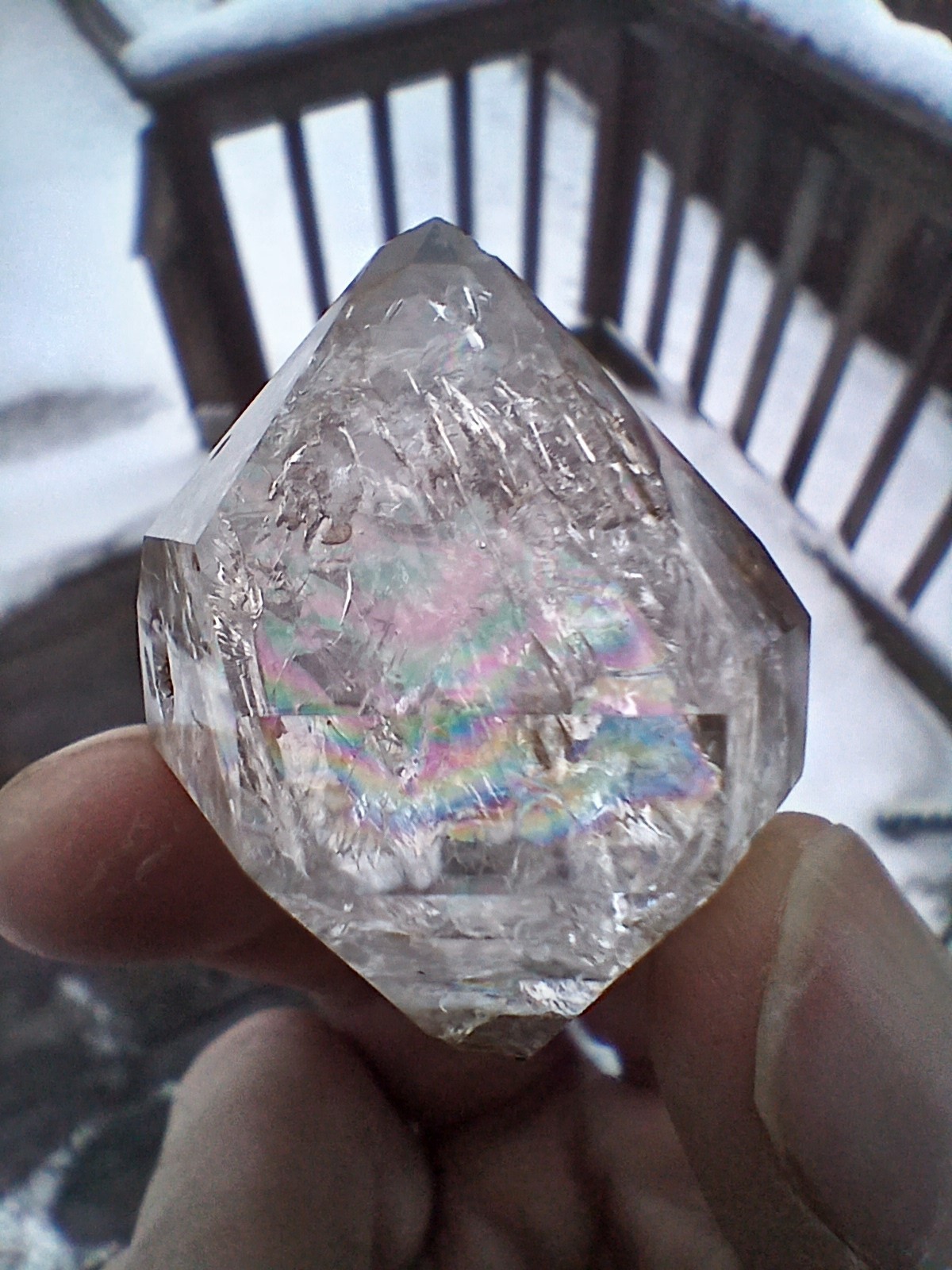 Large Herkimer 💎 Full Of 🌈s Miner Direct From NY ❤️