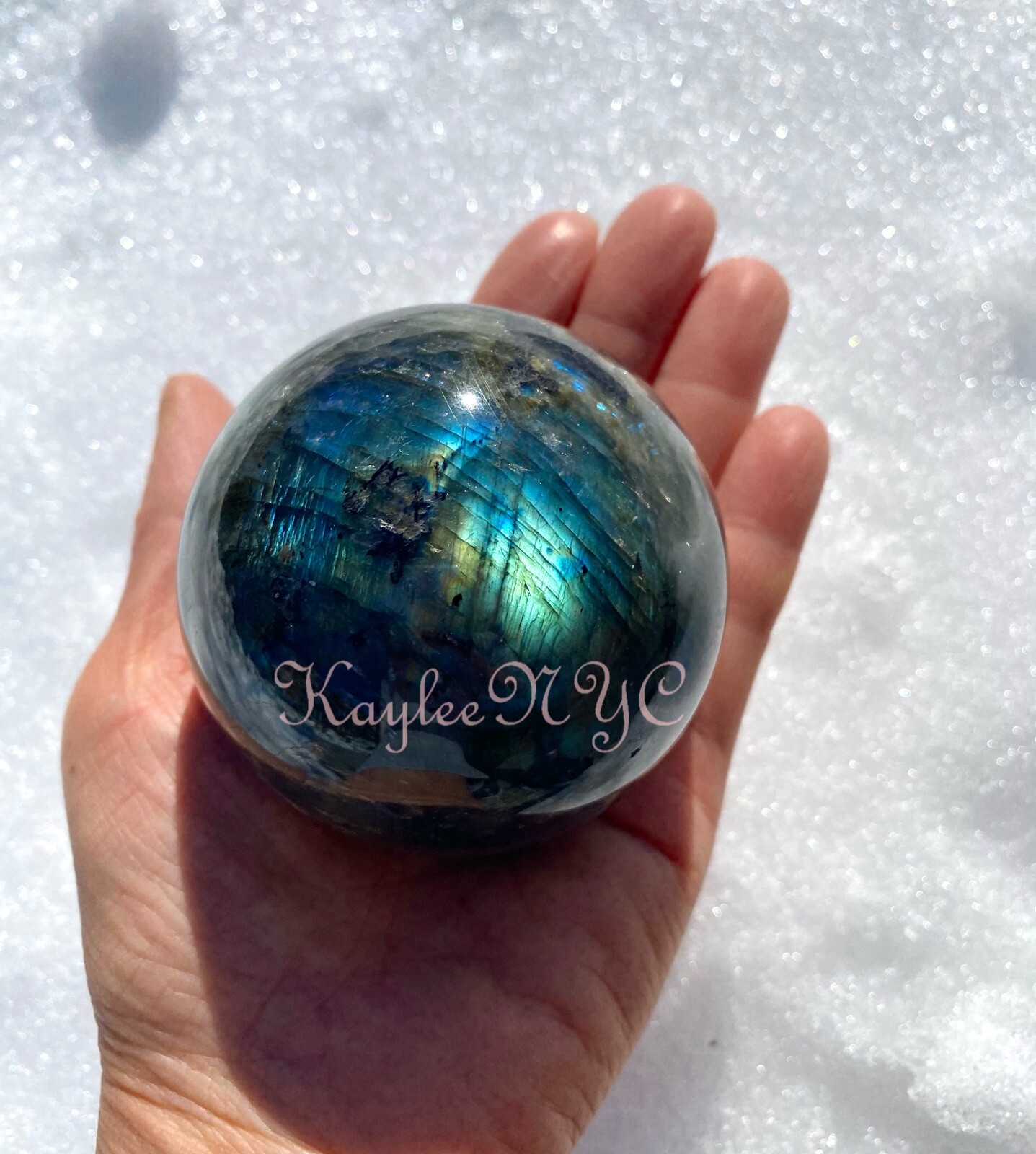 Wholesale Lot 3-5PCs Natural Labradorite Spheres Crystal Healing Energy 2.8-3lbs
