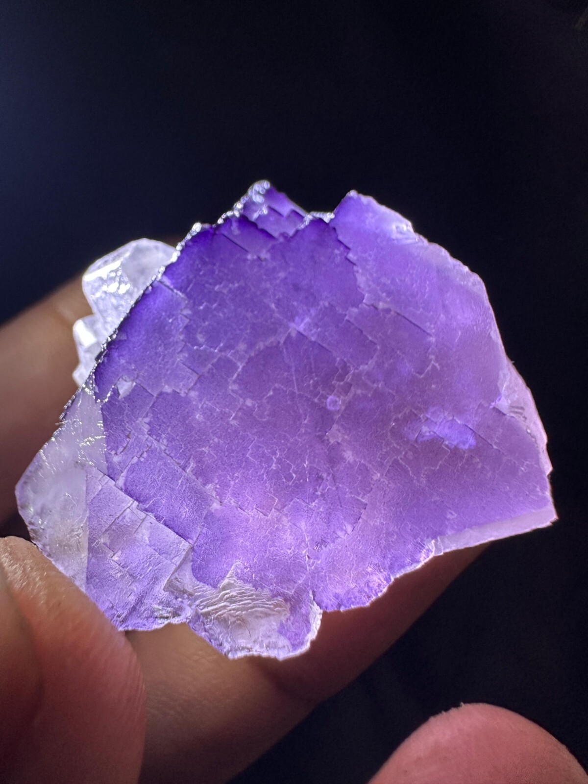33g Natural Stone Triangle Shape Beautiful Flourite Crystal Specimen