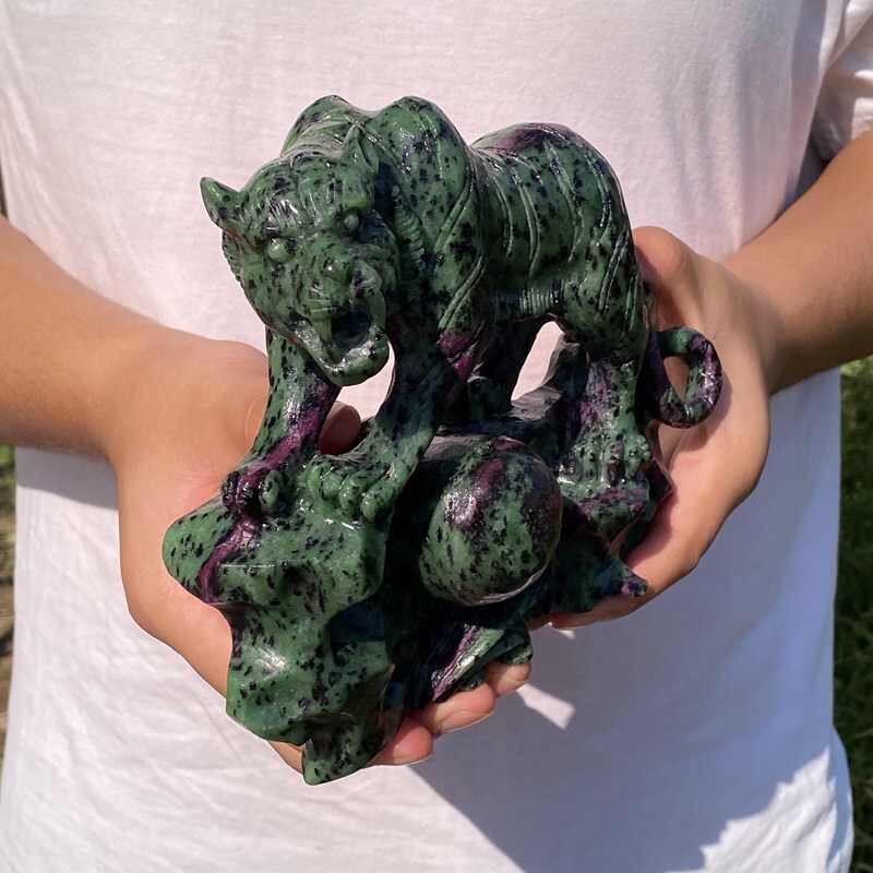 3.47LB Natural Zoisite Quartz Skull Carved Crystal Skull Healing Halloween Gift
