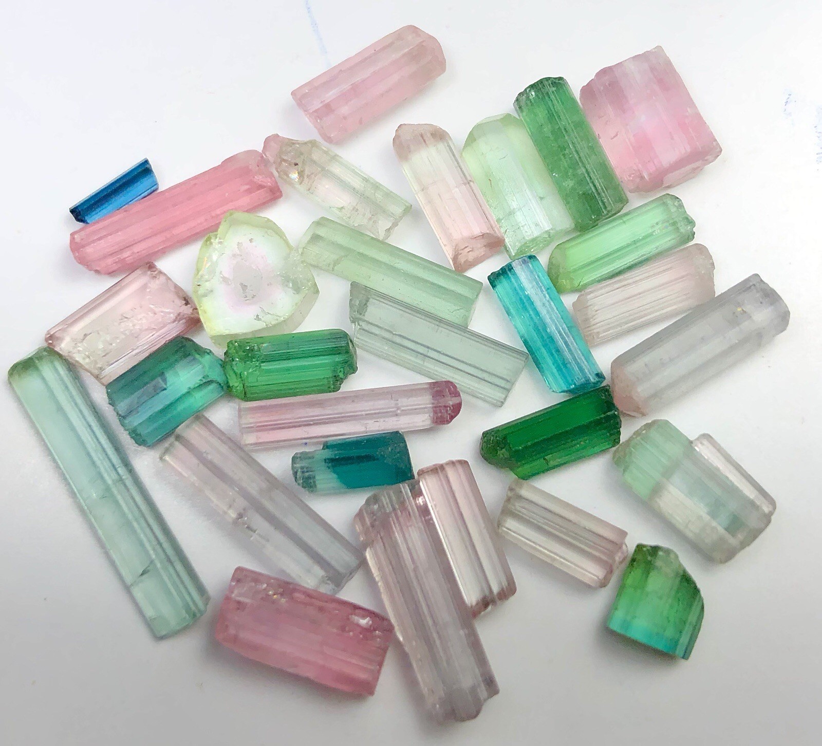 Very beautiful mix Color rough Tourmaline Lot From Afghanistan | Facet Rough