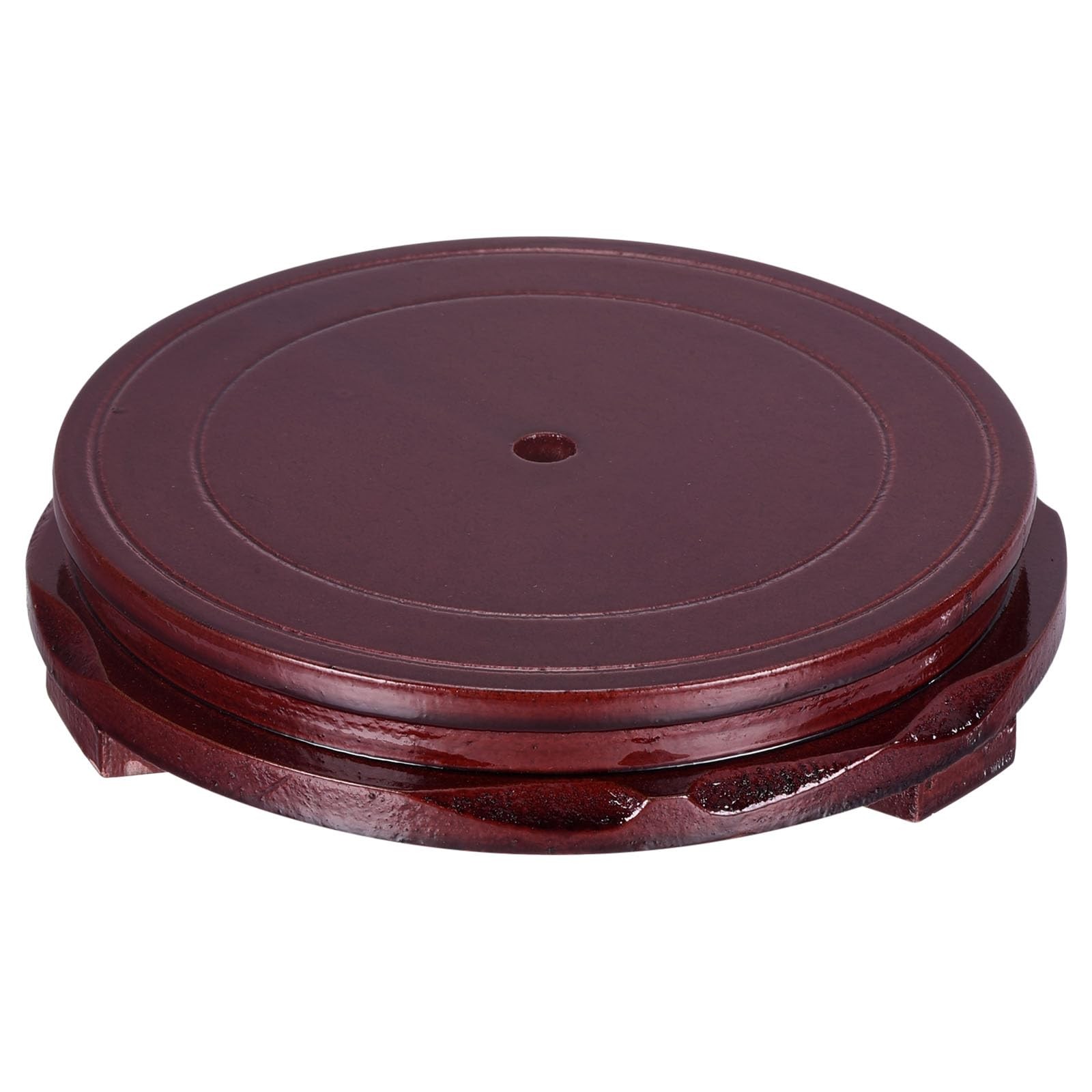 Planter Display Stand, 5.9 Inch Dia Round Bonsai Base Imitation Wood Style Ho…