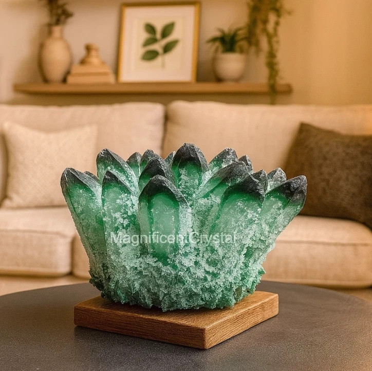 6PCS/SET 4.5lb+ Rare Quartz Cluster Natural Crystal Geode Home Decor Art Display