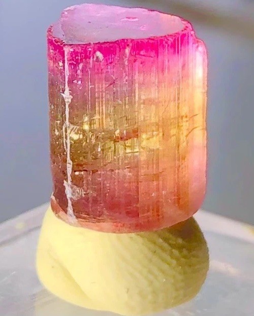 Purple Pink Red Orange Green Translucent Tourmaline Crystal Natural Raw Specimen