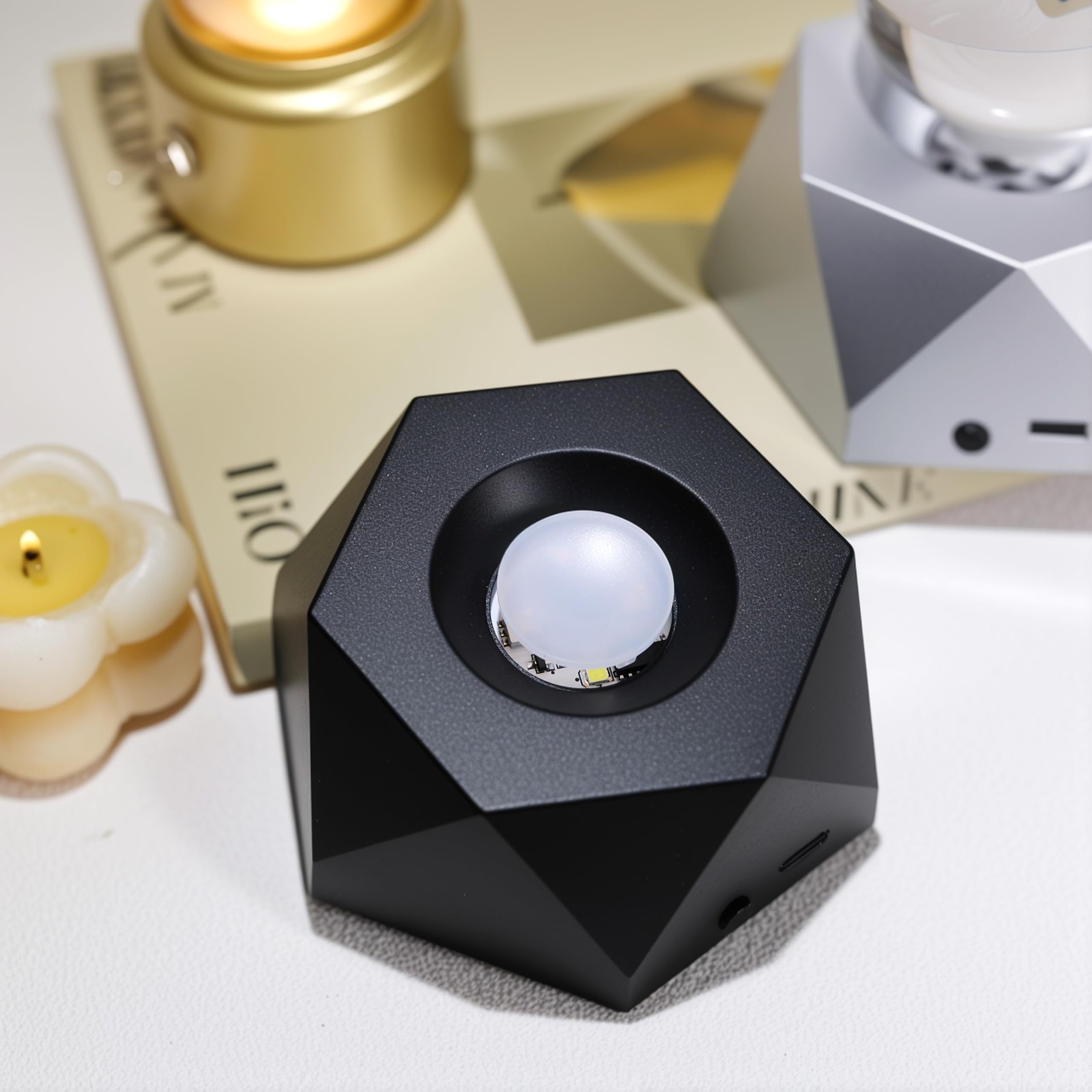Light Rotating Base Black Non Slip Display Stand Color Change Base for Glass …