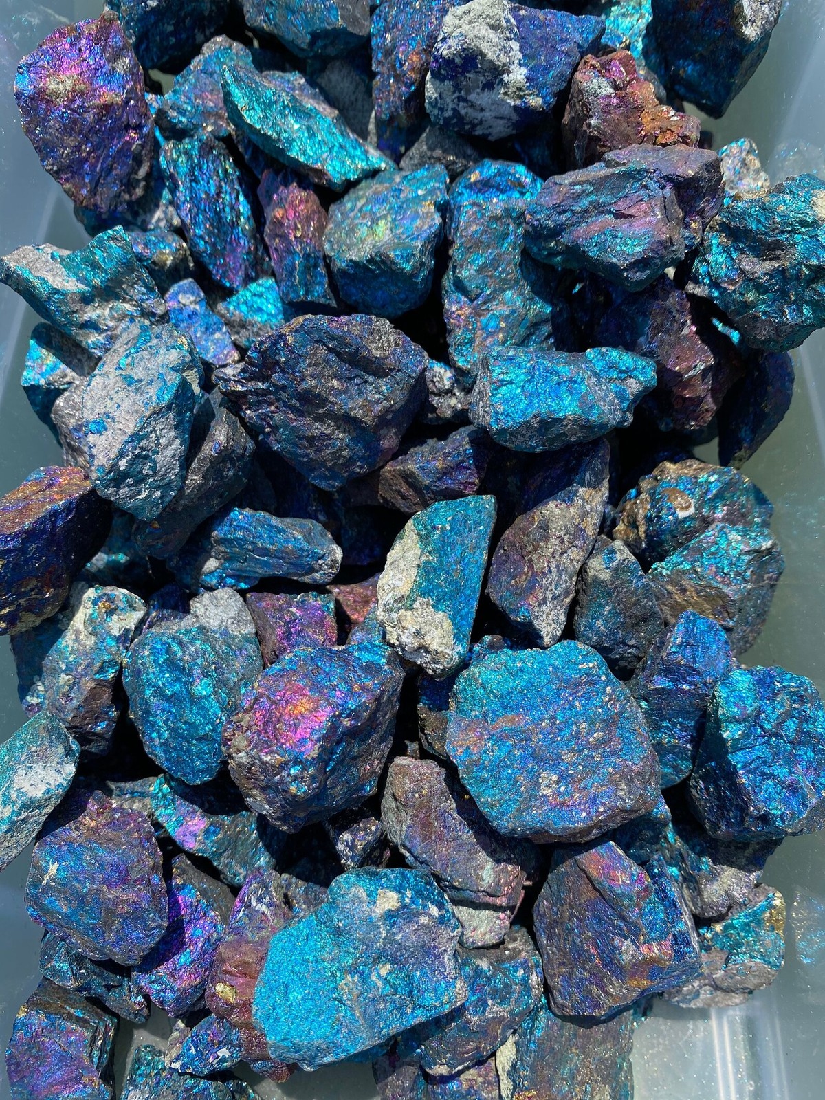 Raw Peacock Ore Stone, Rough Rainbow Chalcopyrite Stone, Natural Stone