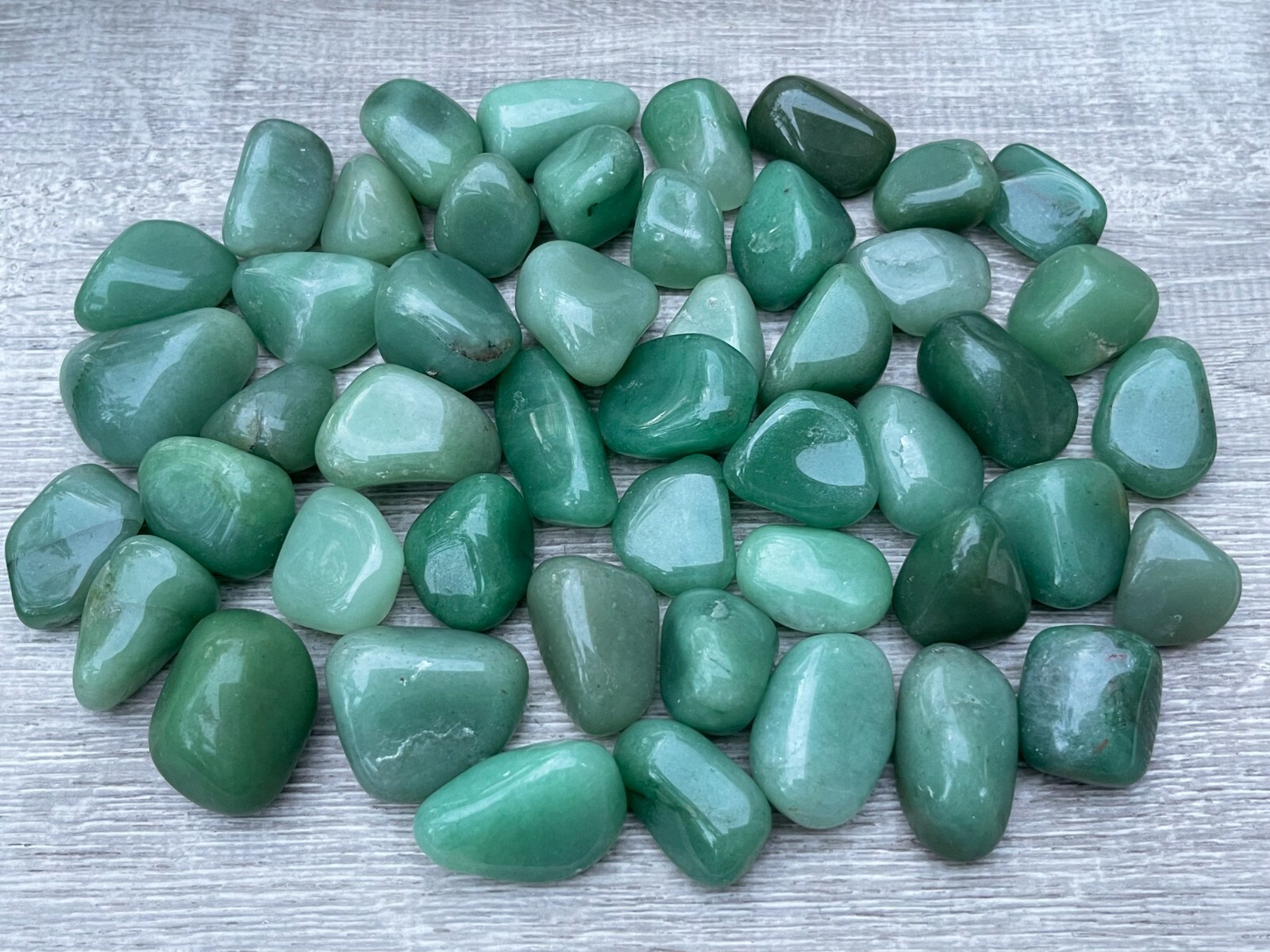 Green Aventurine Tumbled Stones, 0.75″-1.25″ Tumbled Green Aventurine, Bulk Lots
