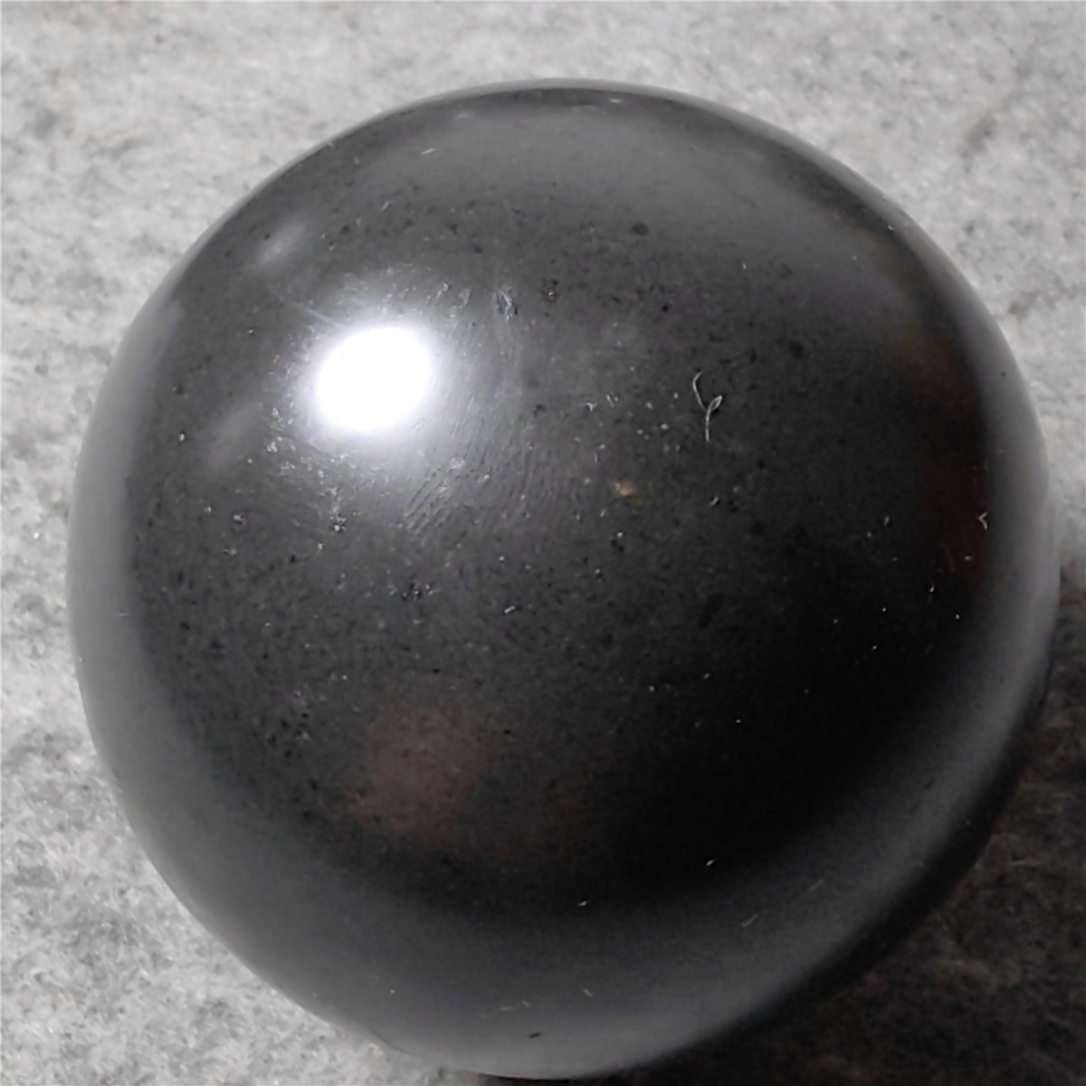 Large Black Tourmaline Crystal Sphere Hand Carved Crystal Home Office Decor