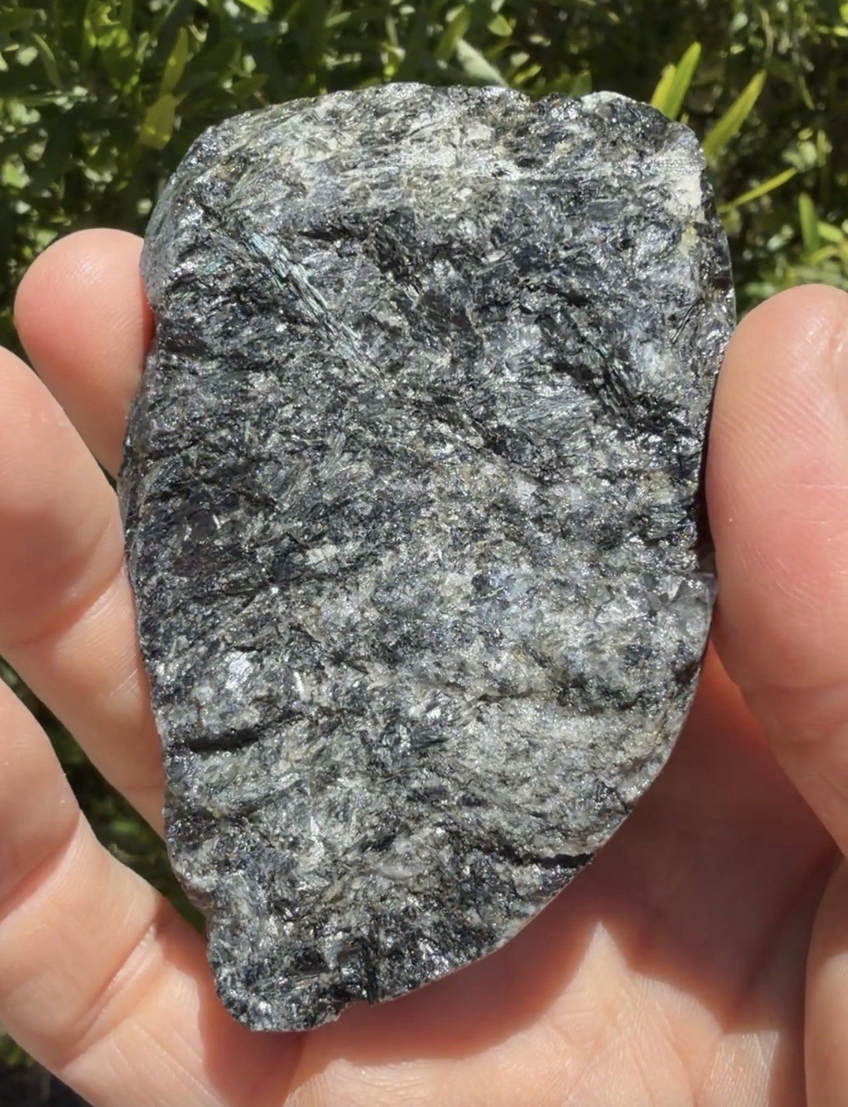 Nuummite Crystal Finland, Genuine Sorcerer’s Stone, Iridescent Stone, 70.92g