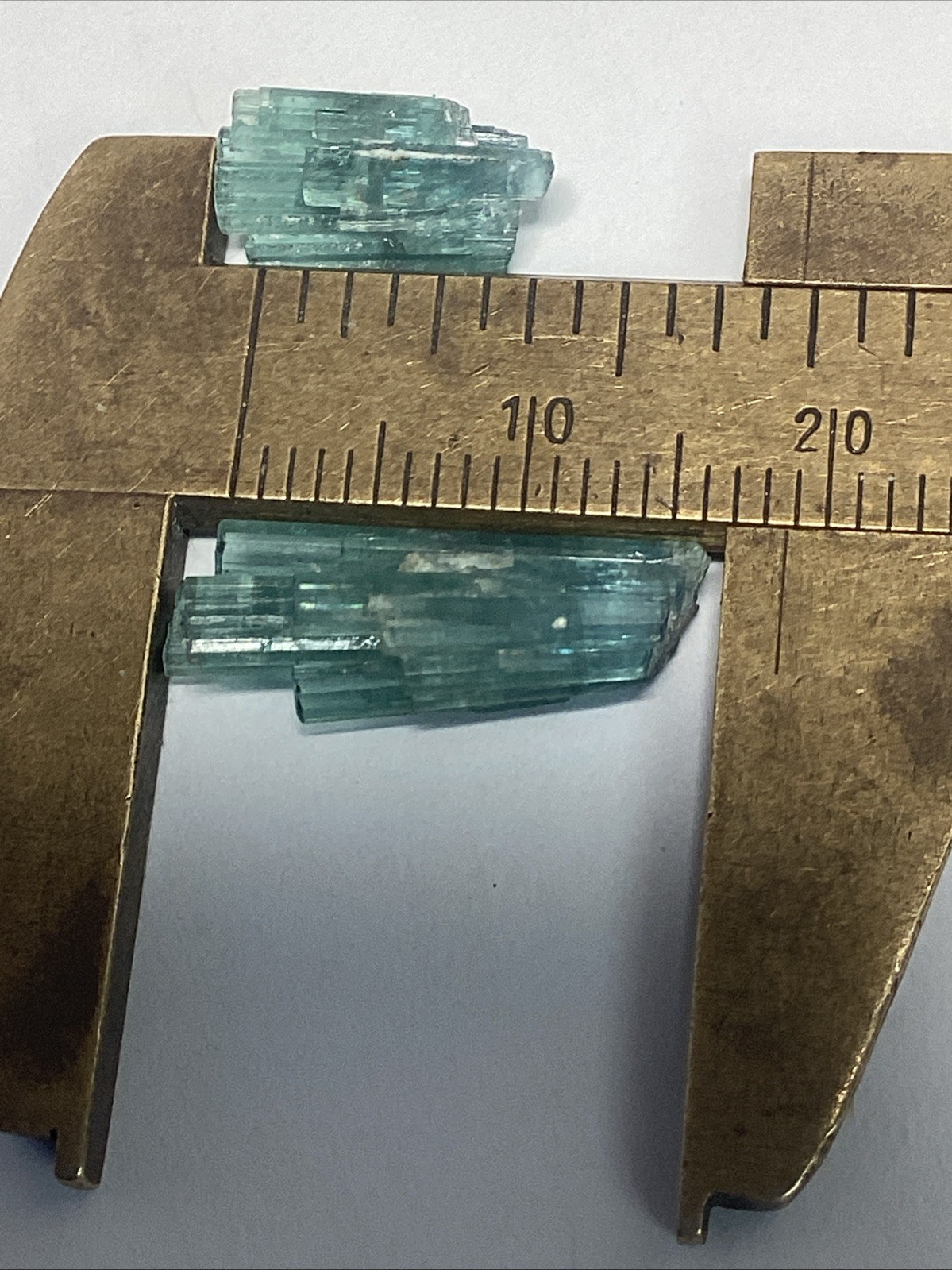 2 Fan Shape Natural Crystal Sprays Indicolite Tourmaline #300