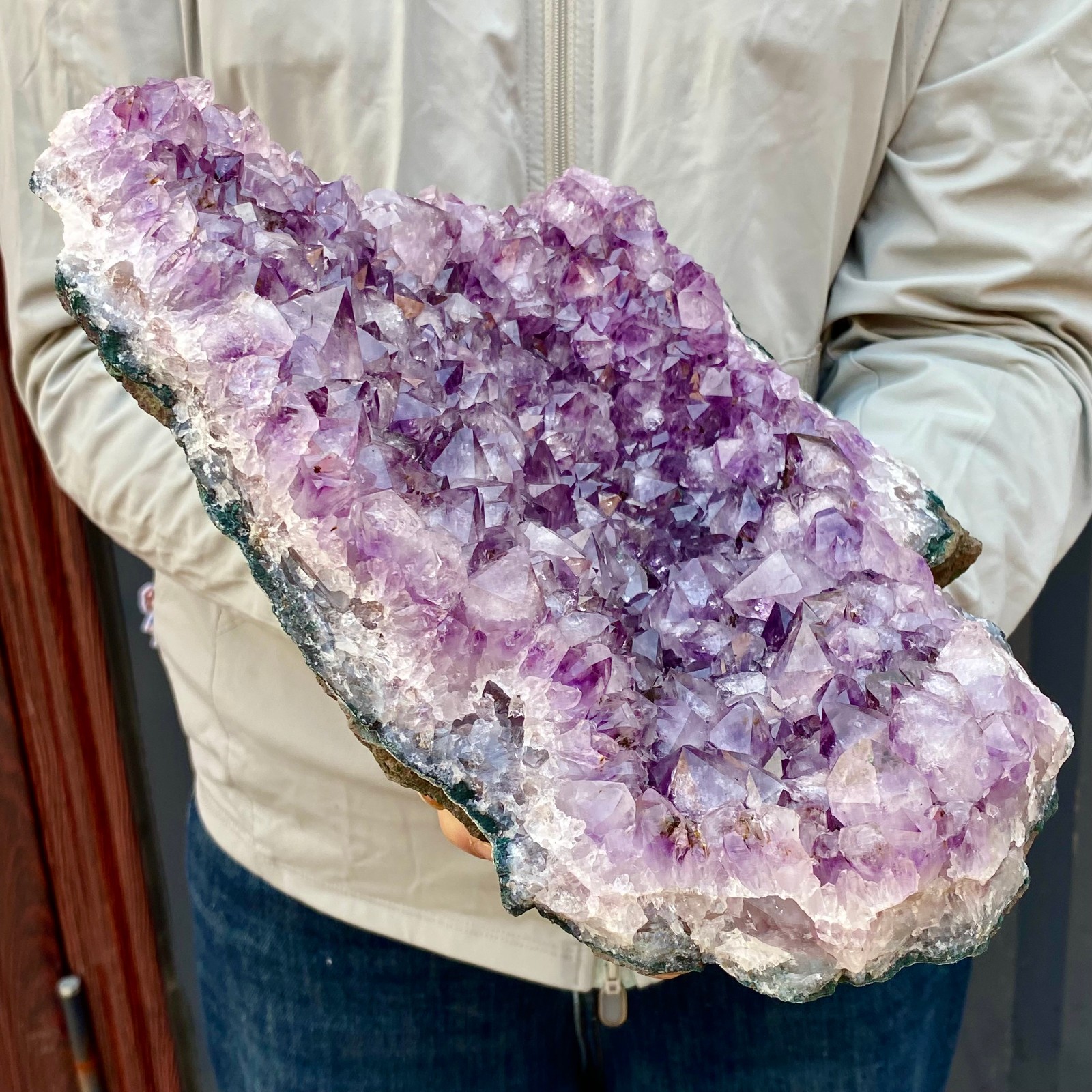 8.48LB Natural Amethyst Cluster quartz cluster crystal mineral specimen Healing