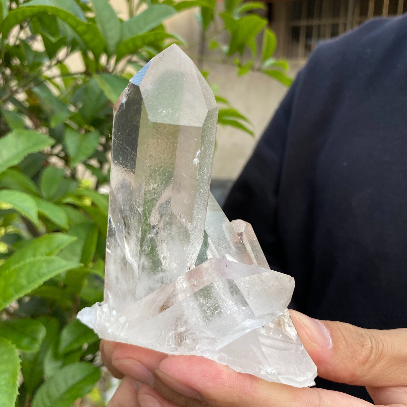 0.7lb Natural Clear White quart Crystal Cluster Raw Healing Specimen