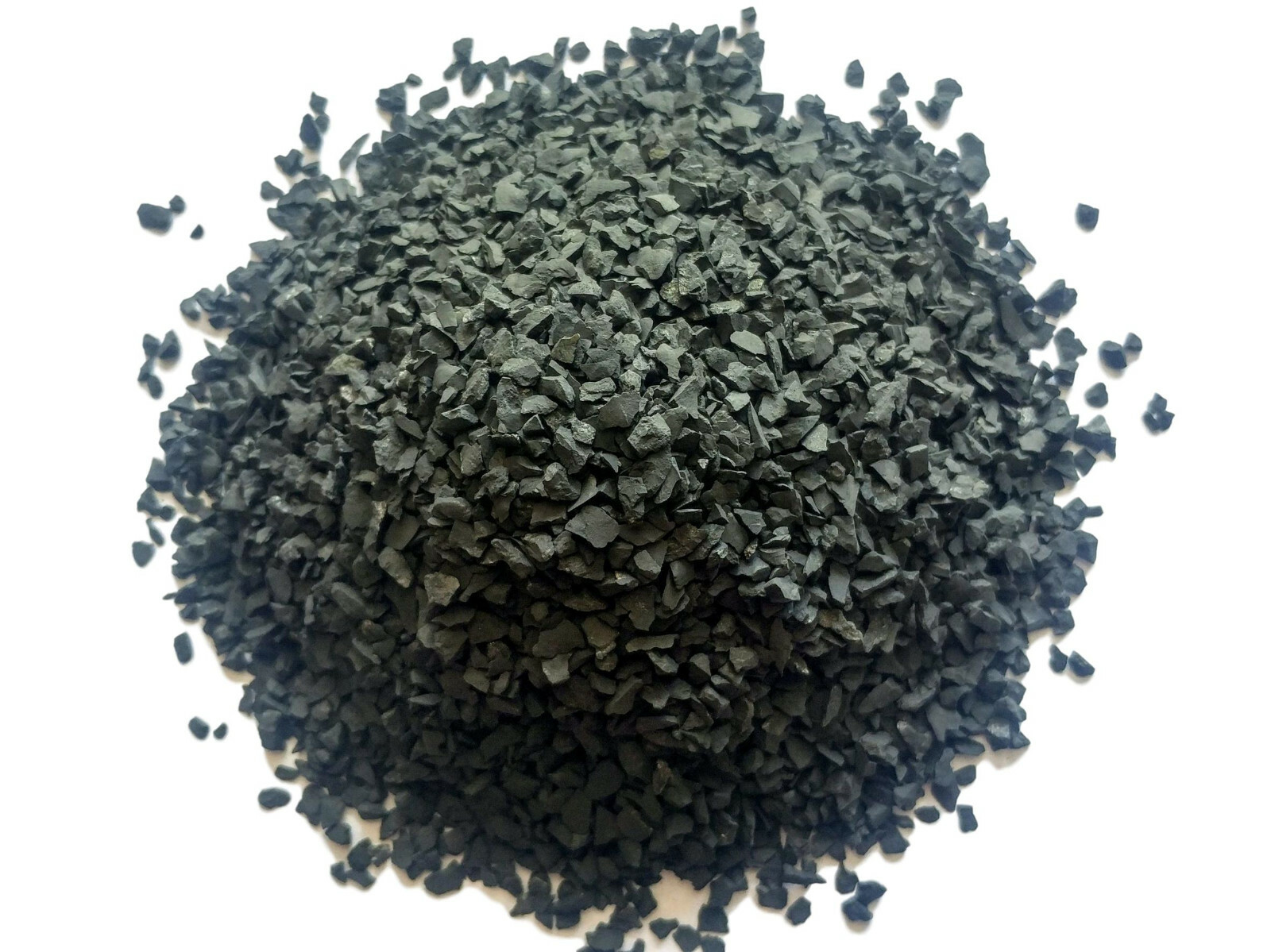 Black Shungite Crushed Chips – Large Sand – 100% Authentic Russian Stone – EMF