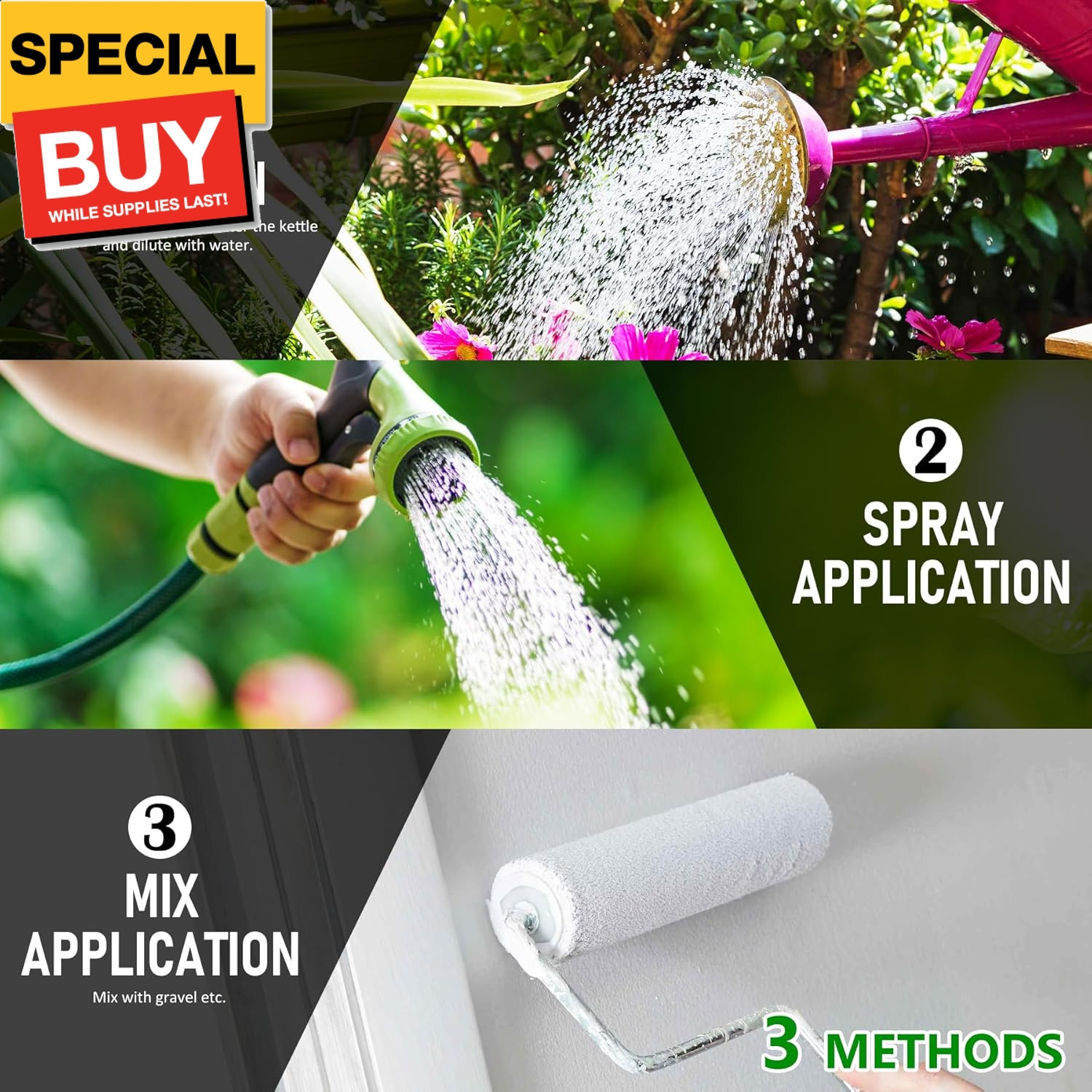 Mulch Glue – 32oz Adhesive Pea Gravel Binder for Landscaping, Garden – Concentra