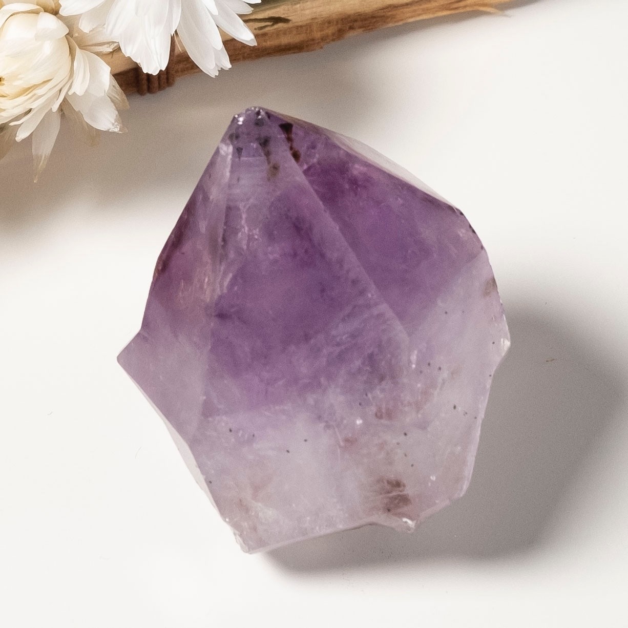 Amethyst Crystal Point 5 pcs, Natural Assorted scrying Stone (30-50g, 4-4.5cm)