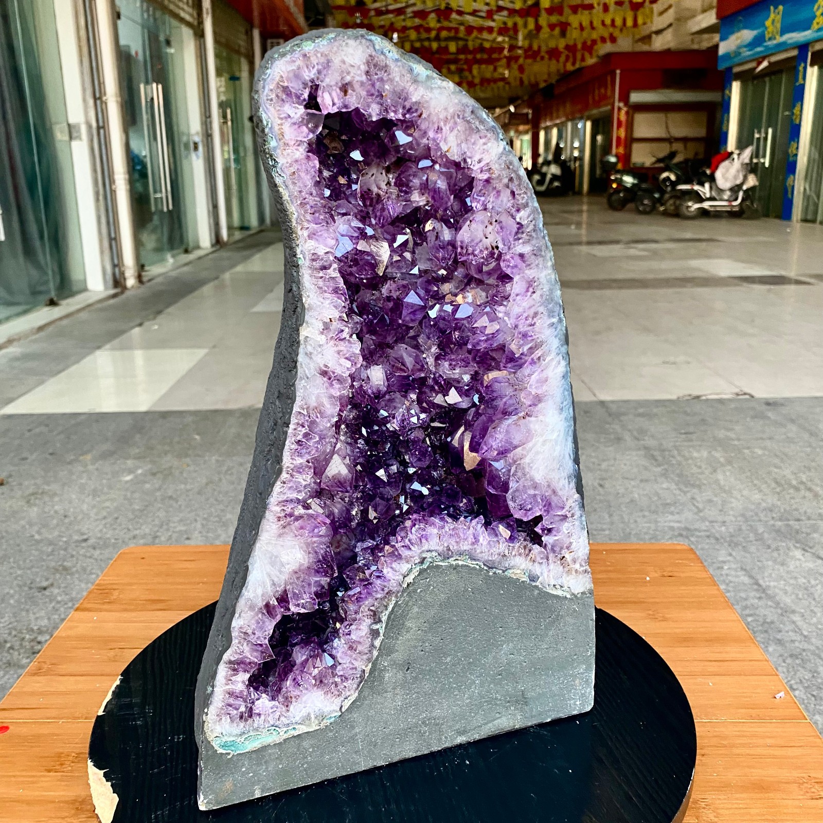 33.5LB Large Natural Amethyst Geode Cathedral Crystal Cluster Specimen Healing