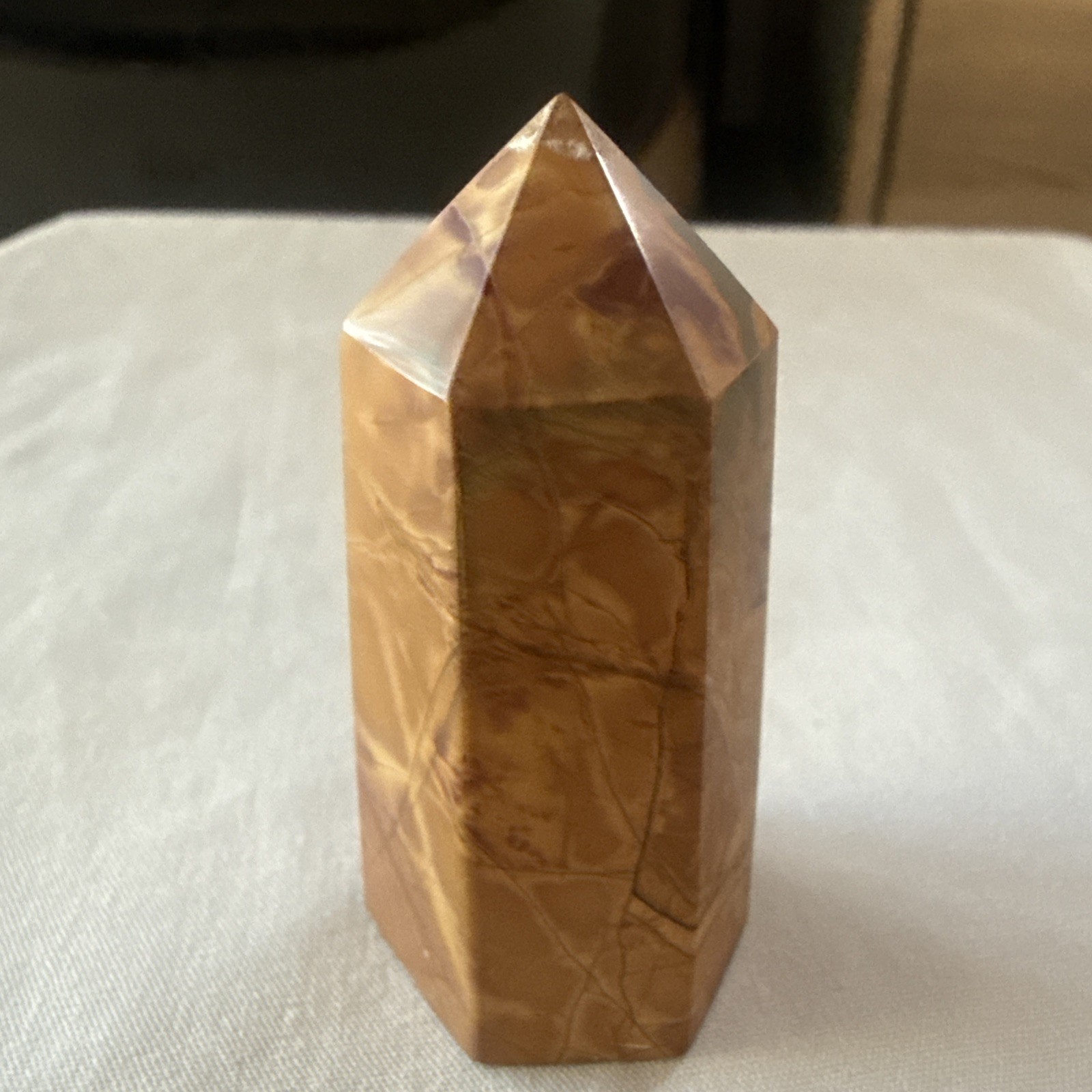 Mookaite jasper natural Crystal Healing Gemstone polished Obelisk-1pc 2 1/8 Inch