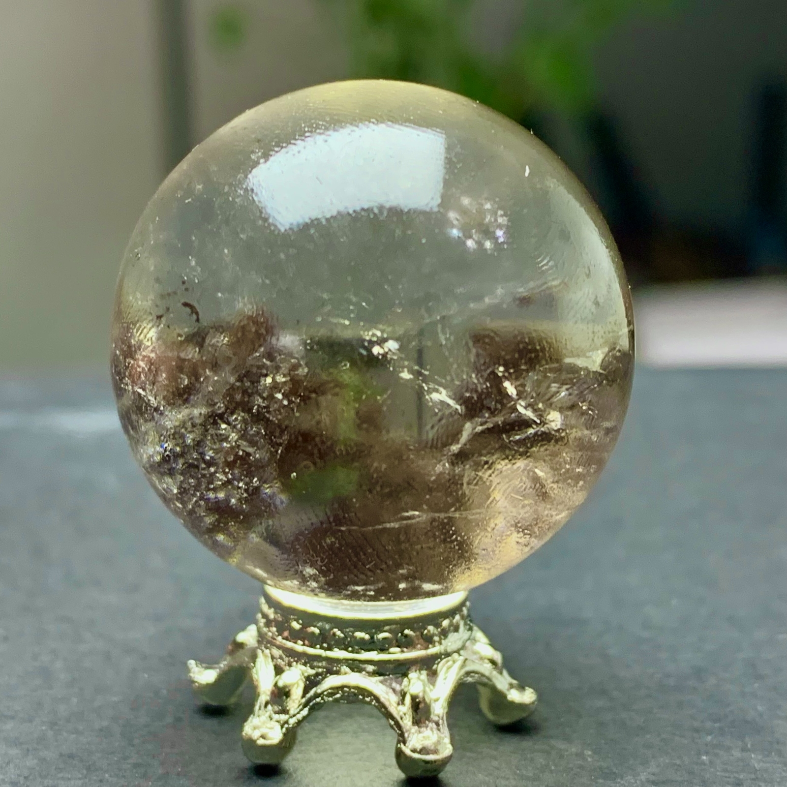 29G Natural Beautiful Higher Quality Garden Quartz Crystal Sphere Restoration