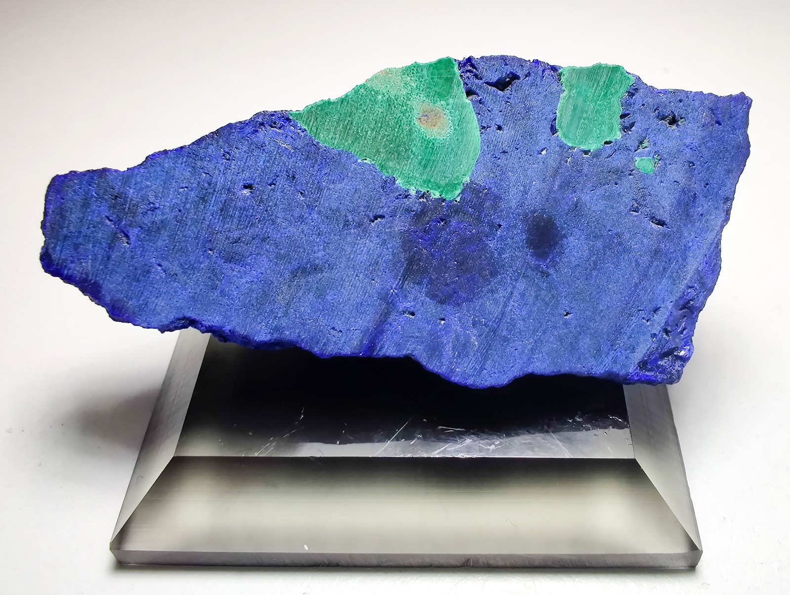 Azurite crystals with Malachite. Morocco. 13 grams.