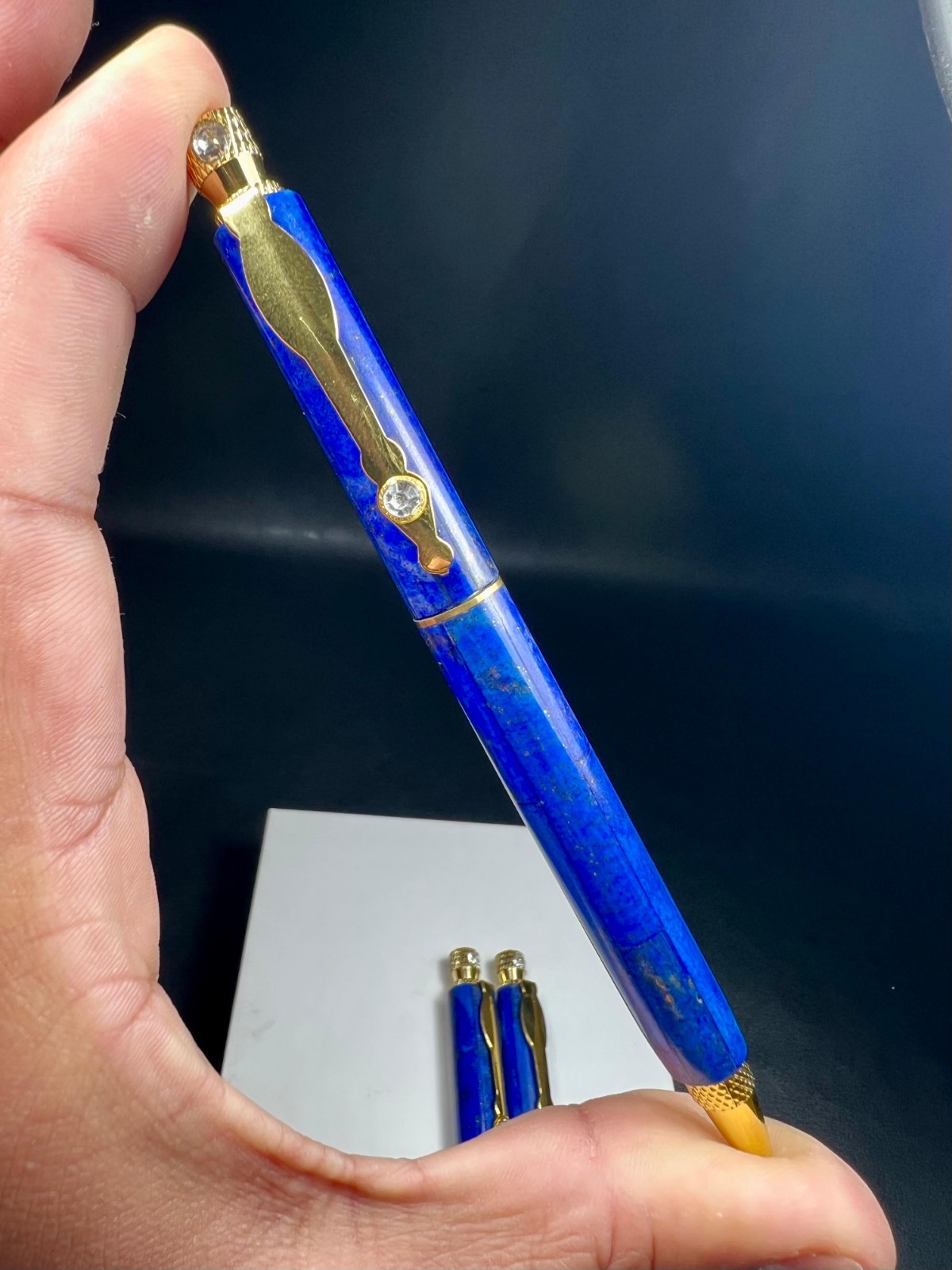 lapis lazuli pen handmade form Afghanistan her – anniversary gift- birthday gift