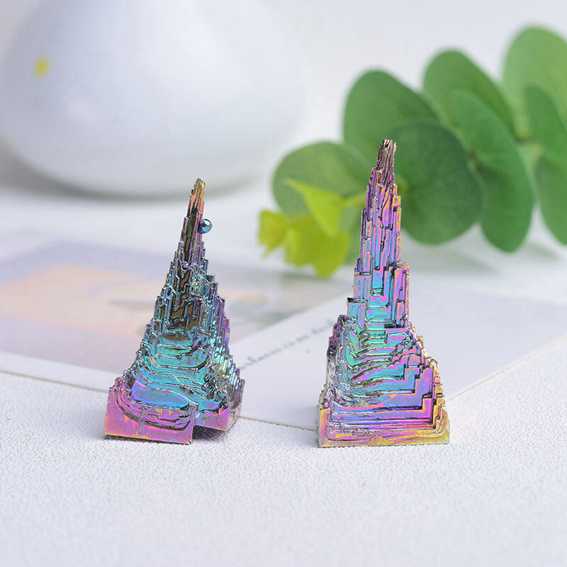 Natural Aura Titanium Bismuth Gemstone Rainbow Quartz Crystal Specimens Healing