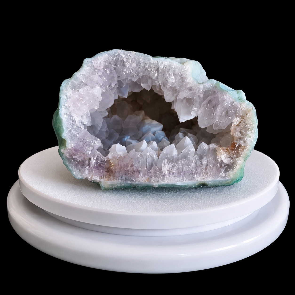 Natural Amethyst Geode Crystal Specimen 212g 8x6x4cm Purple Quartz