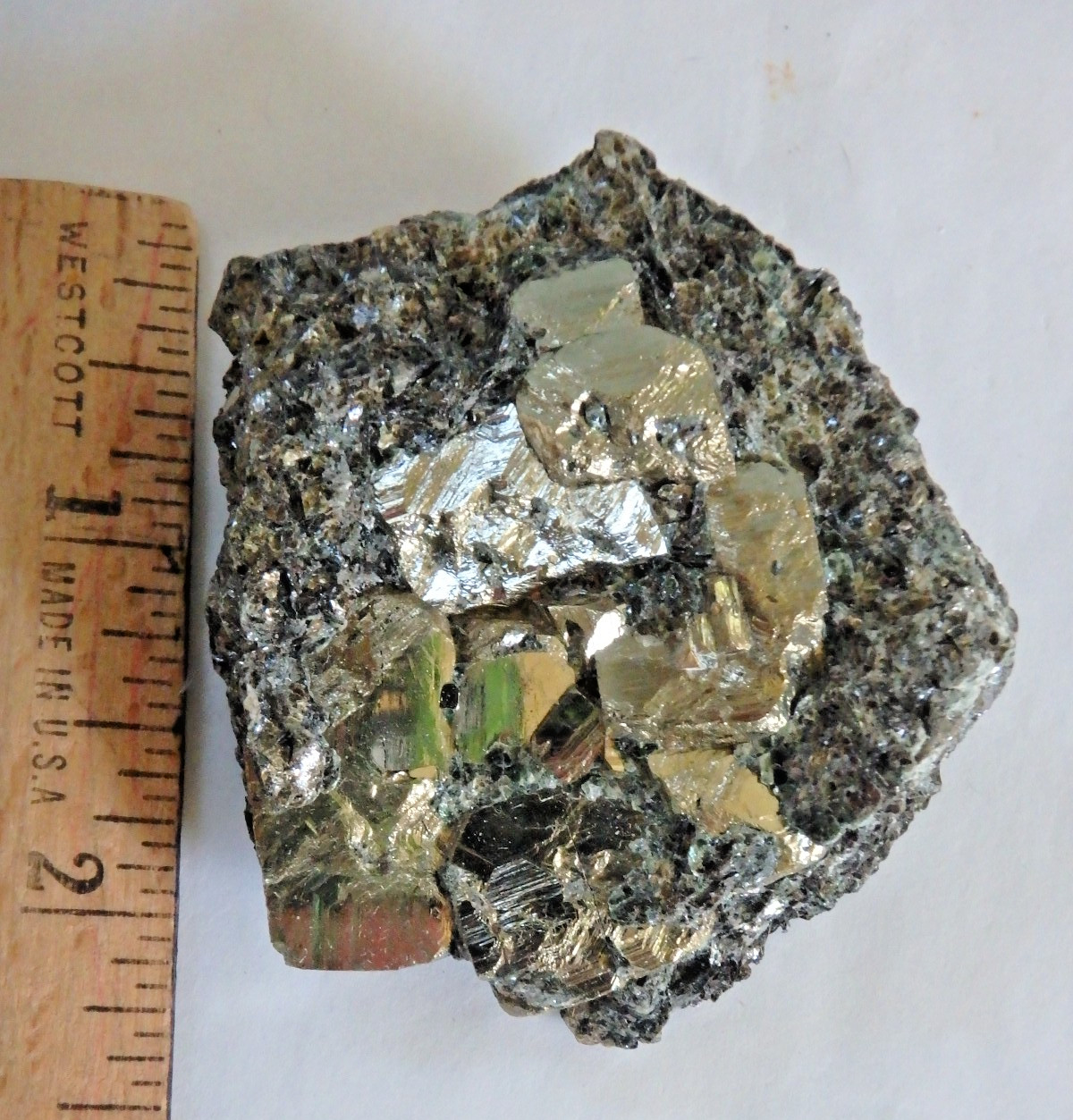 Beautiful Crystal Pyrite 87.7 grams Wildwood, New Hampshire old stock