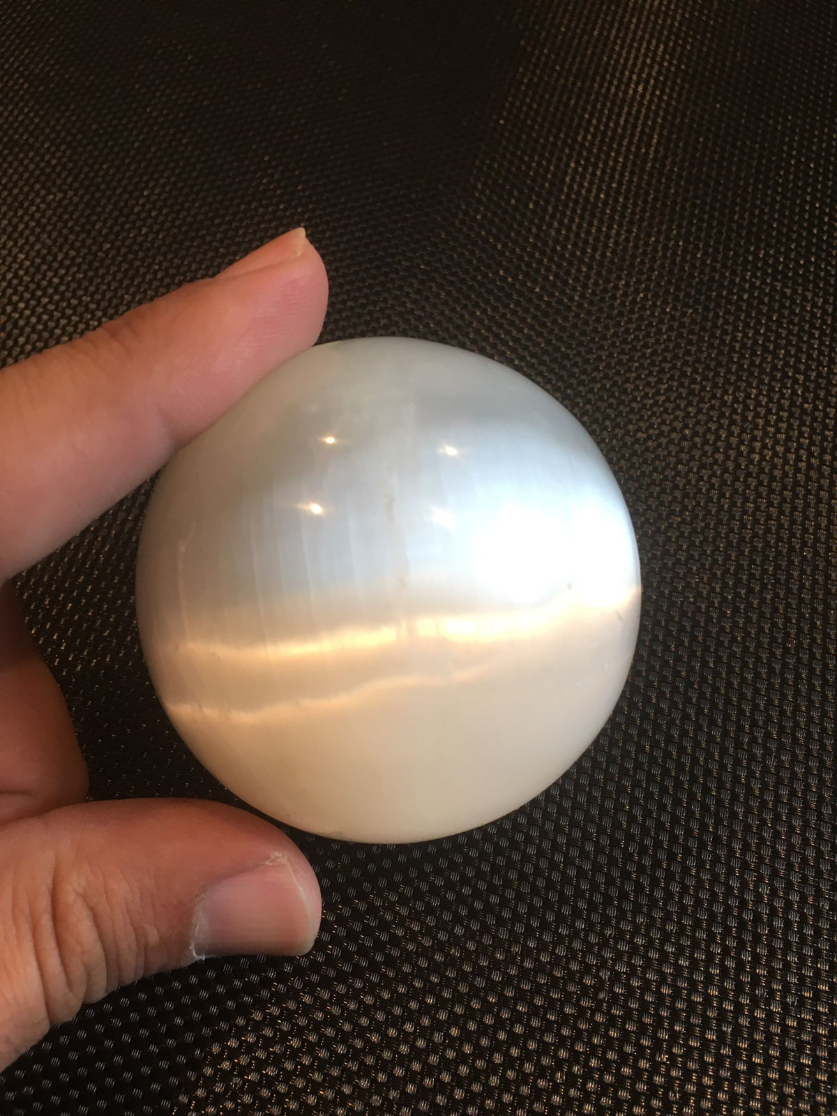 medium Selenite Sphere Crystal Ball 2”- 2.5 “Gemstone Sphere Specimen Reiki