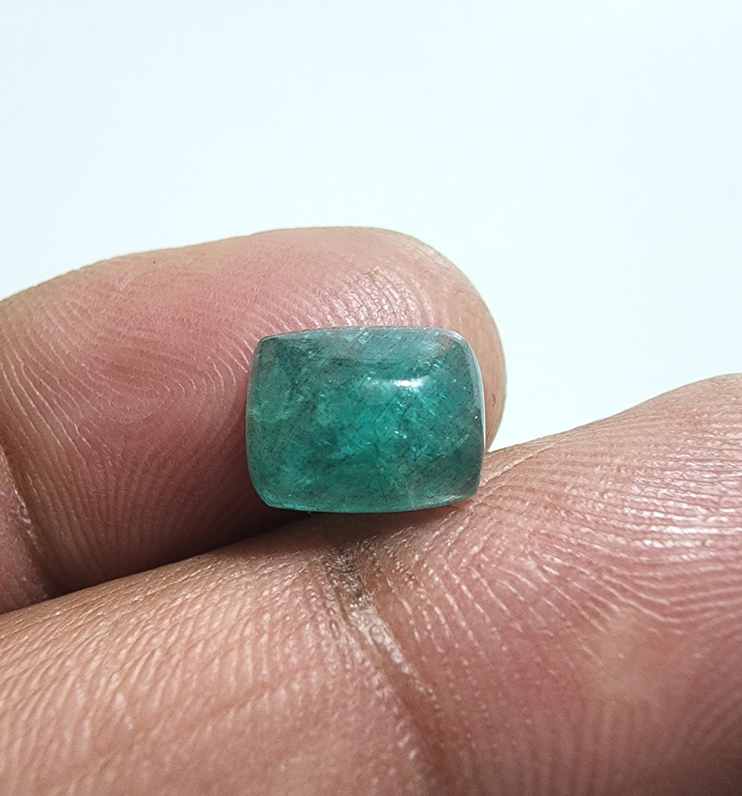 Wonderful Zambian Green Emerald 2 Crt Faceted Emerald Cut Shape Loose Gemstone