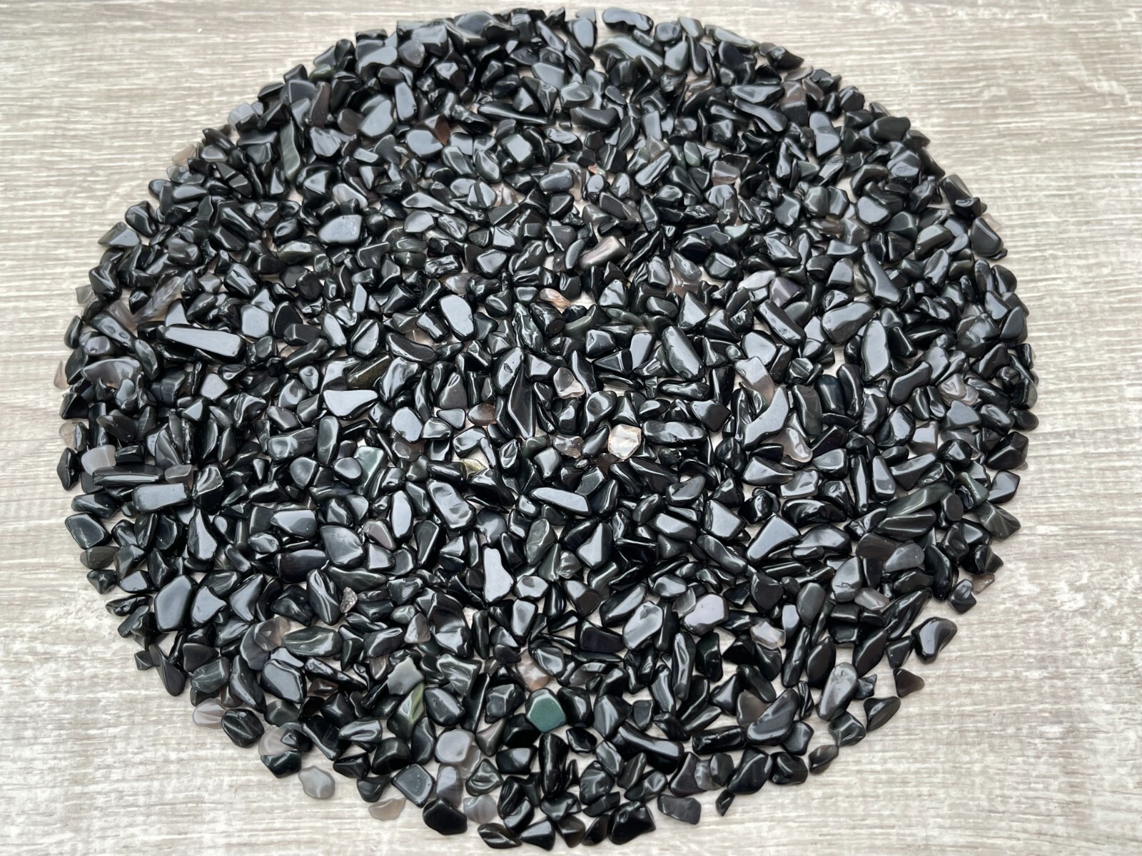 Grade A++ Rainbow Obsidian Semi Tumbled Gemstone Chips 4 – 12mm, Wholesale Lot