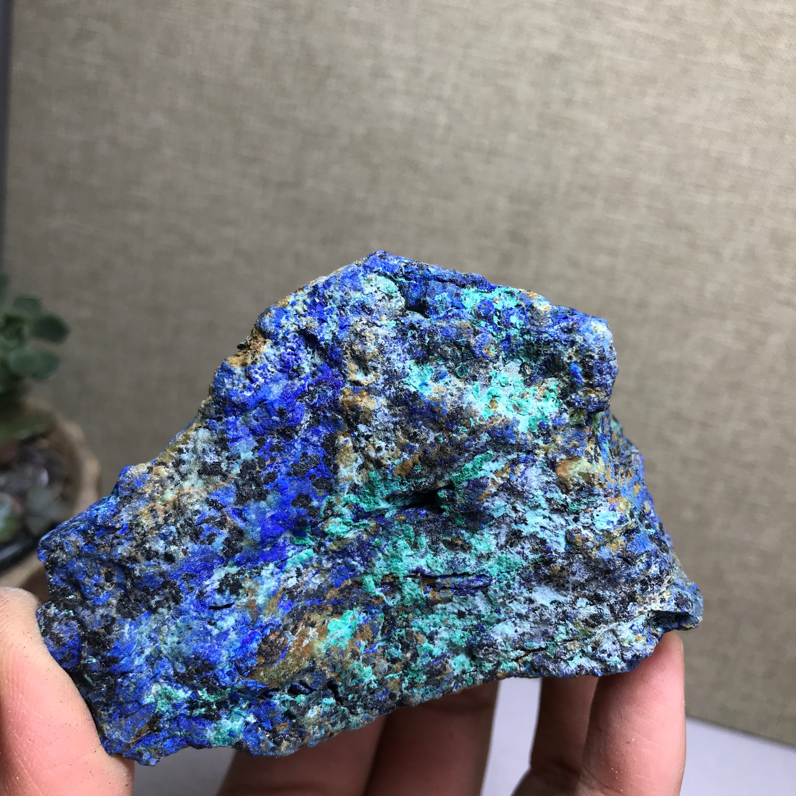 278g Natural Azurite Malachite gemstone Rough original Crystal Specimen A4872