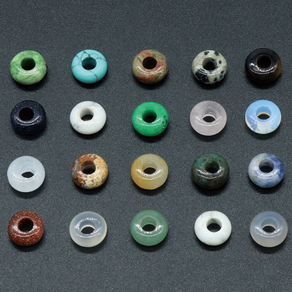 4mm Large Hole Loose Rondelle European Beads for Bracelet Jewelry Making Charms