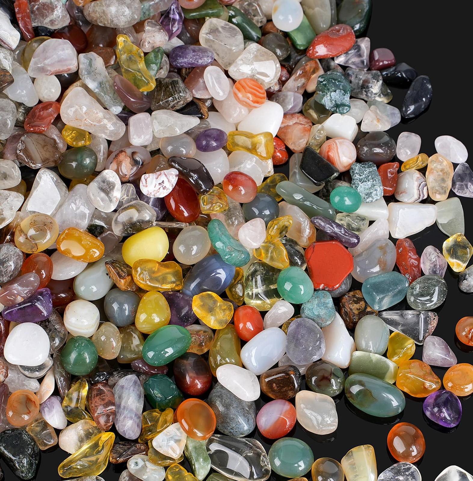 (3lb) Gemstones and Crystals Set, 30 Kinds+ Crystals Minerals Science Kit