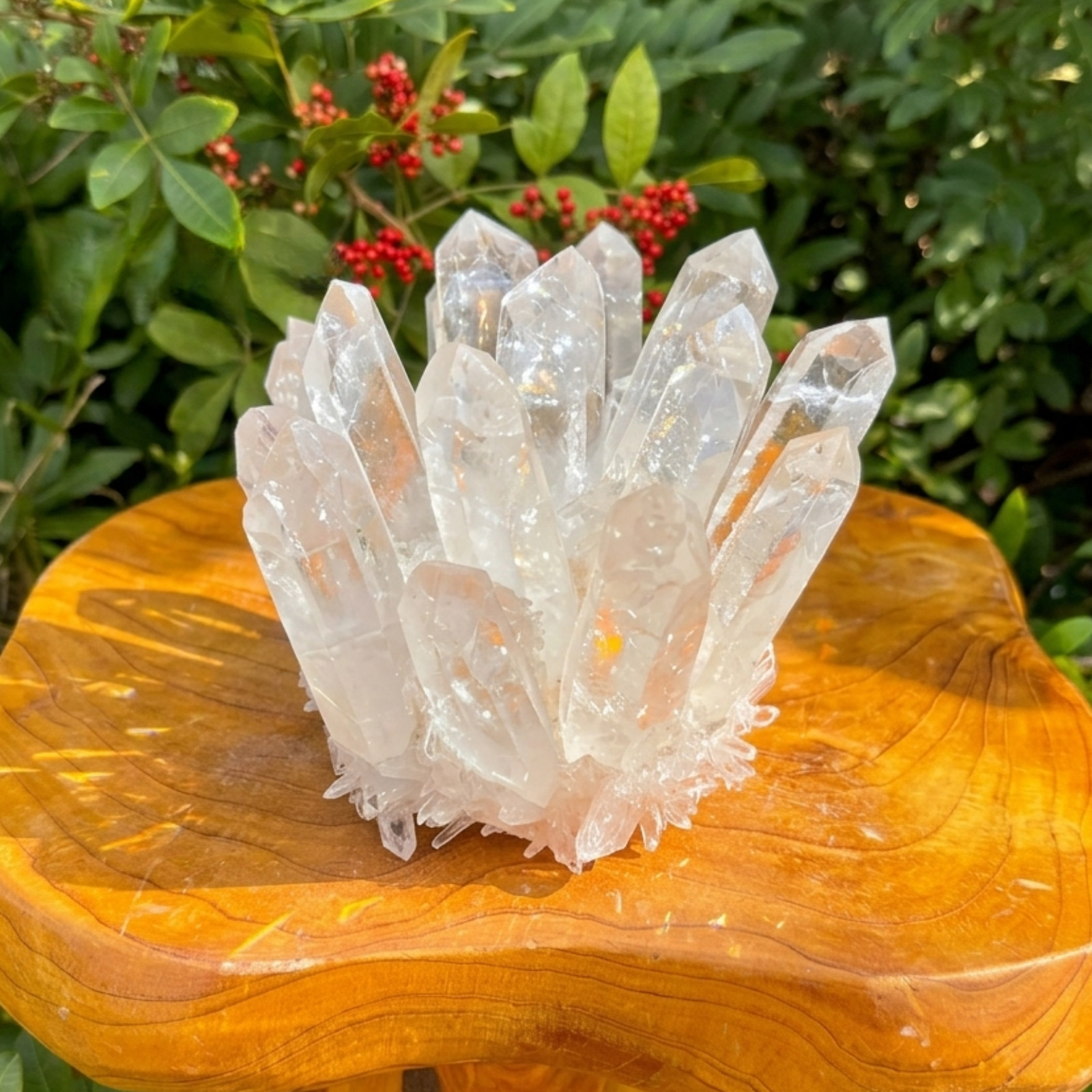Natural Clear Quartz Cluster Raw Geode Mineral Specimen Spiritual Reiki Yoga Gif