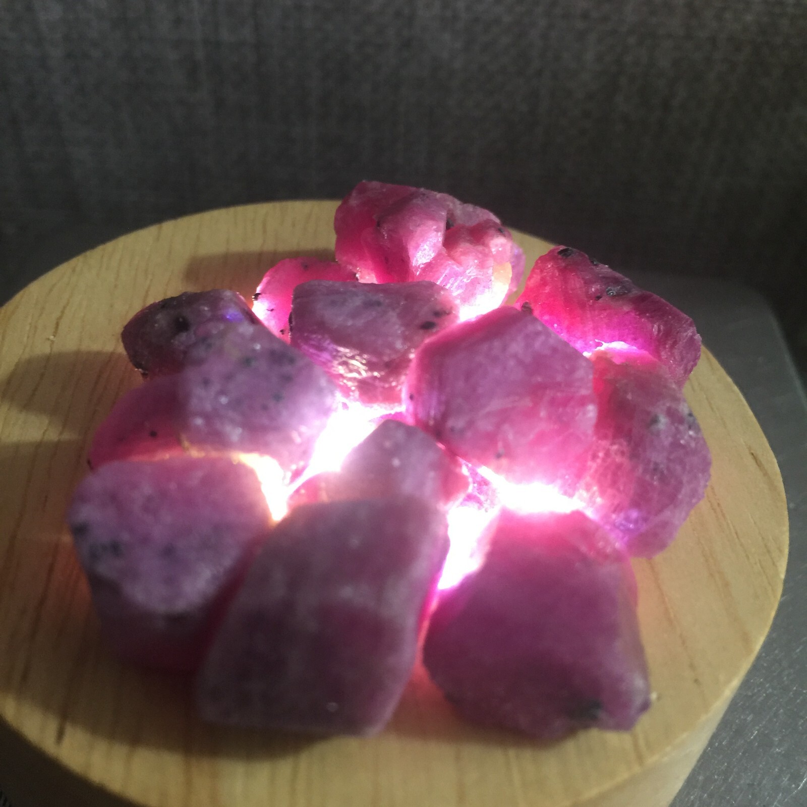 108g 14pcs Natural Red Corundum Rough Ruby Loose Gemstone Jewelry Making 95