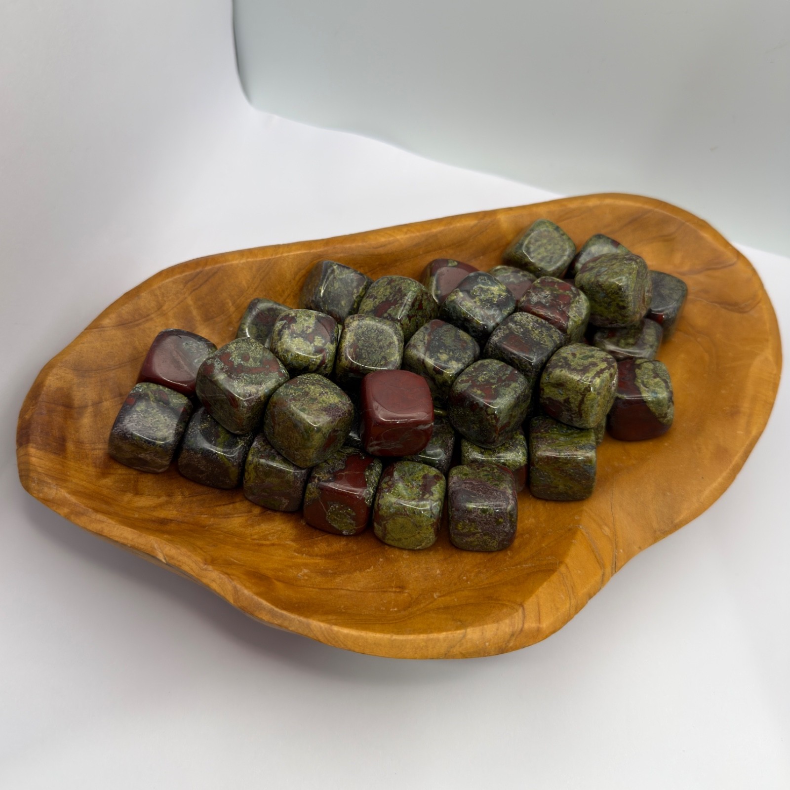 Wholesale Lot 2 Lbs Natural Dragon Bloodstone Cube Crystal Healing Energy