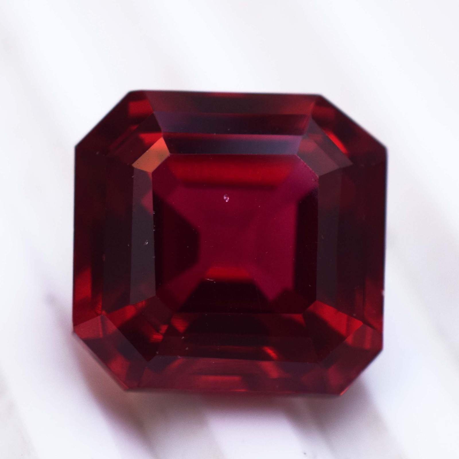 Burmese 14.30 CT Natural Red Ruby Octagon Cut Flawless Certified Loose Gemstone