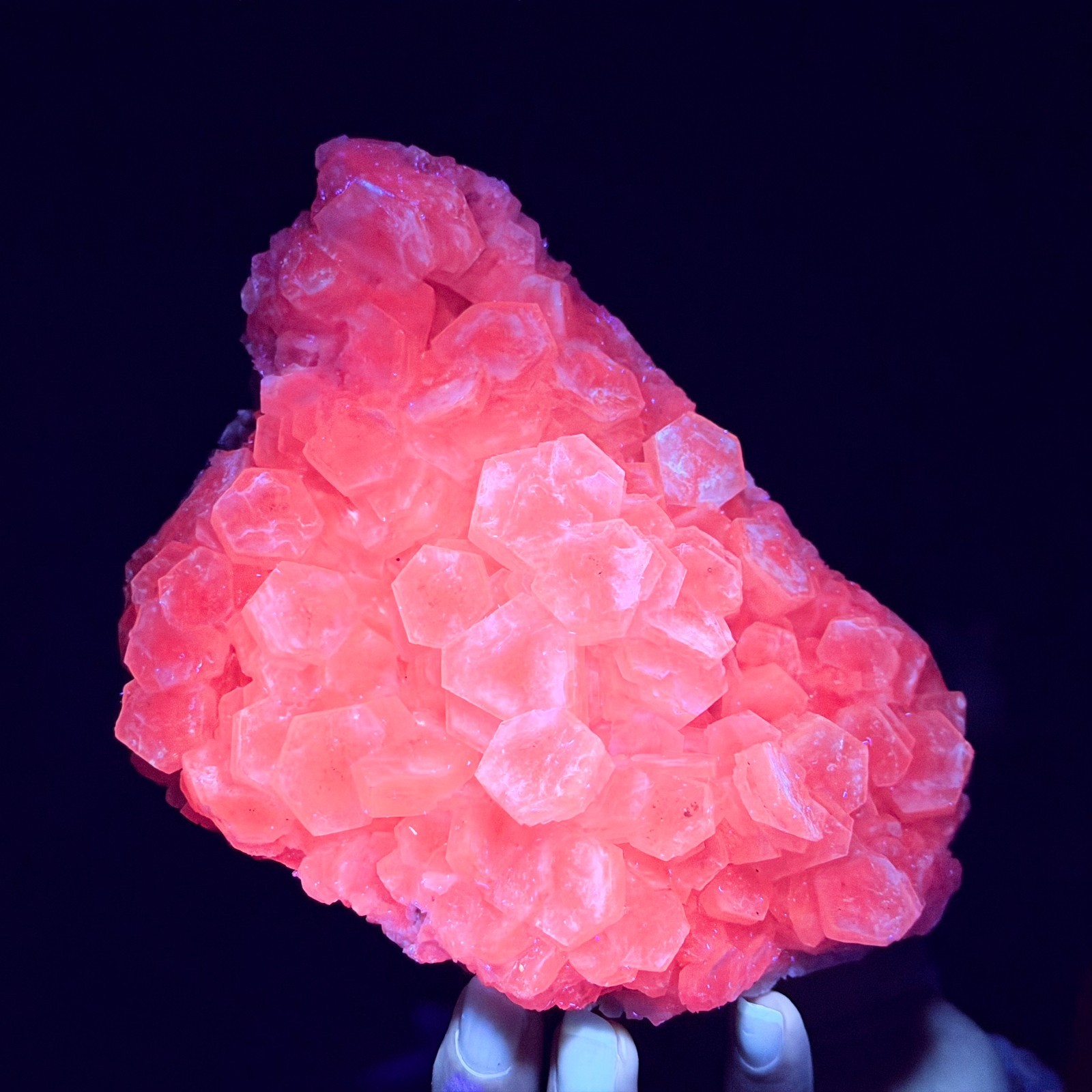 2.20LB Natural String of Copper Coins Calcite/Fluorescent Glow Under UV Light