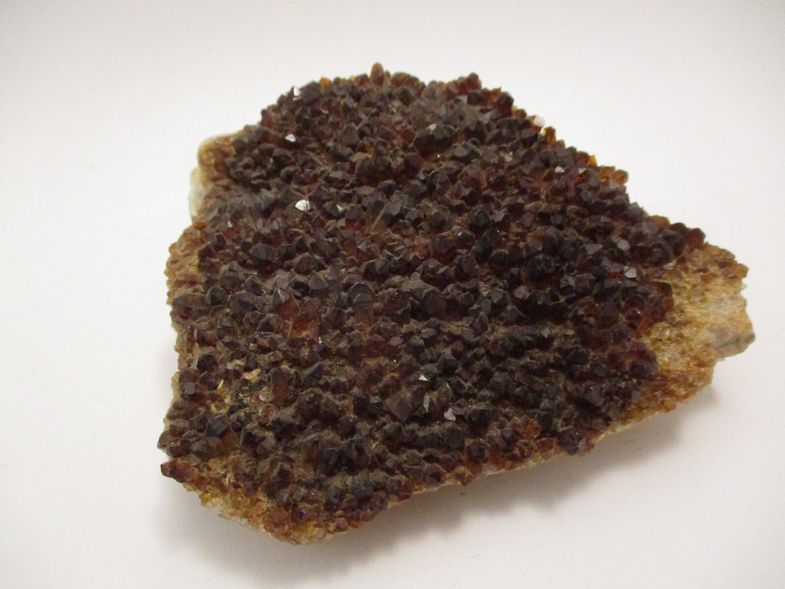 Orange Garnet Crystal Cluster Specimin Geode Piece 580g