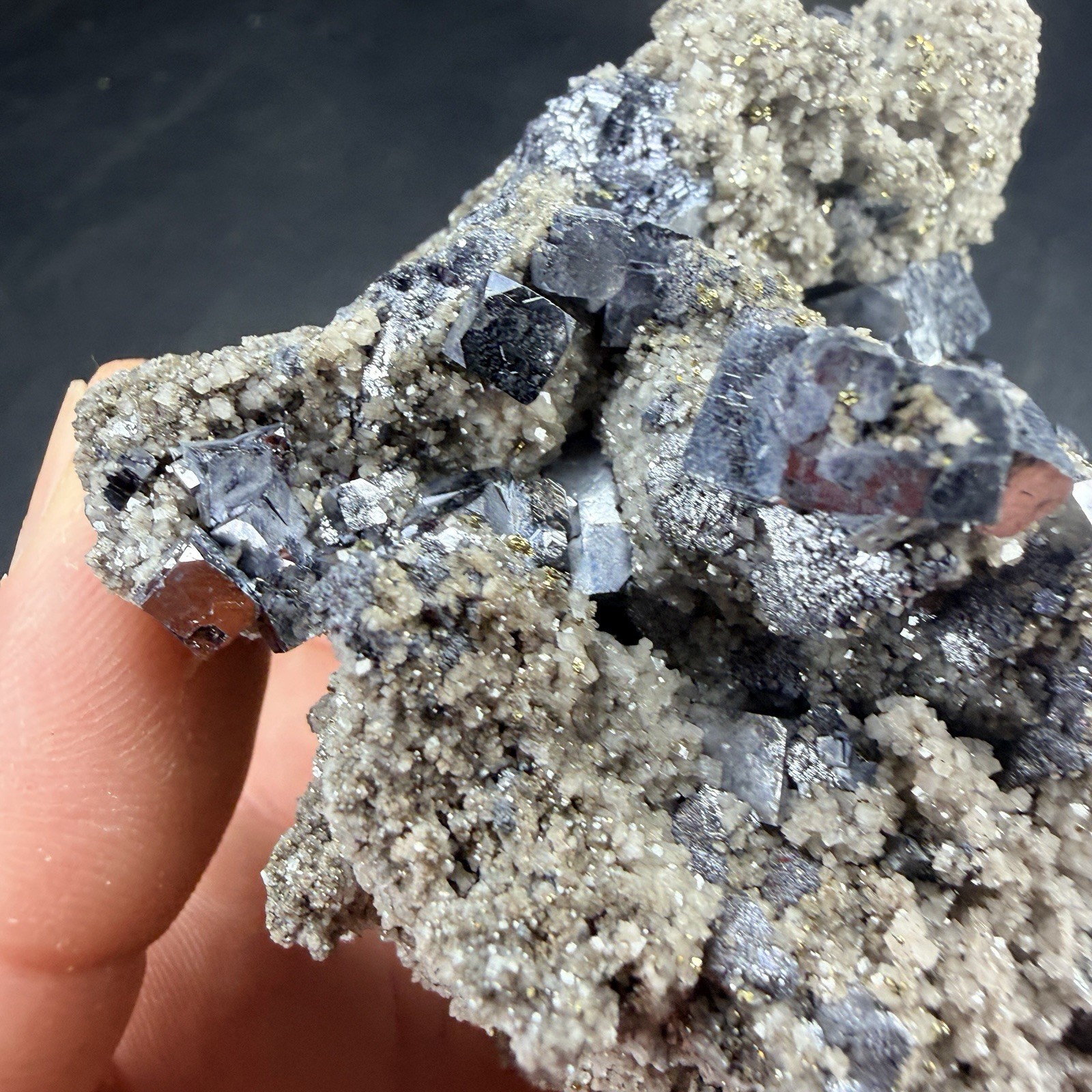 Galena Chalcopyrite Dolomite Crystal Combo / Missouri *Video*