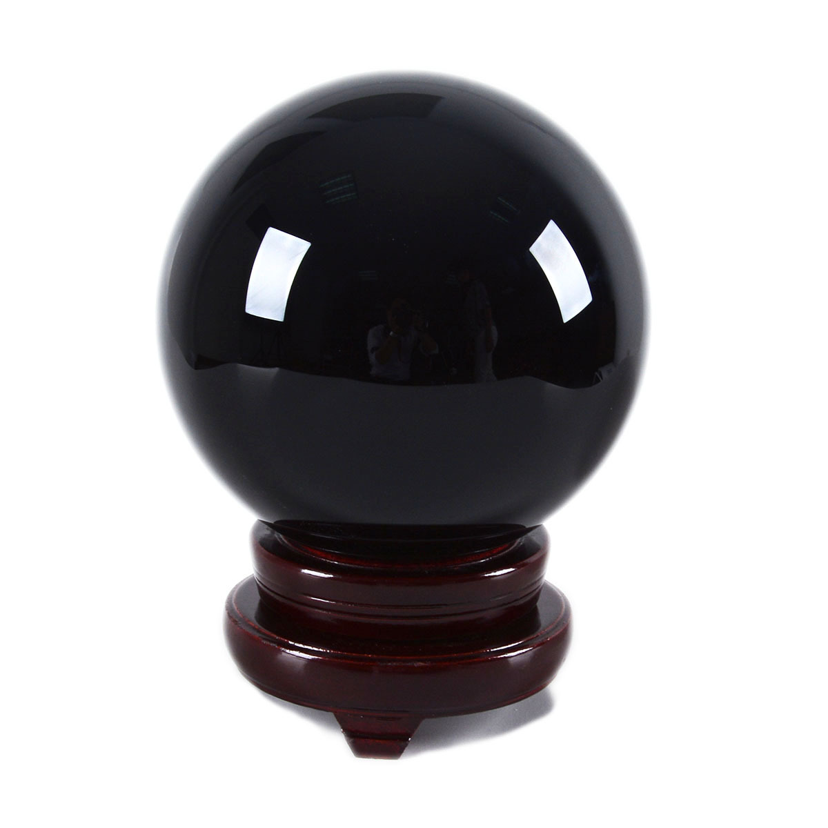 LONGWIN 150MM Crystal Ball Sphere Paperweight Balls Photo Props Free Stand Gift